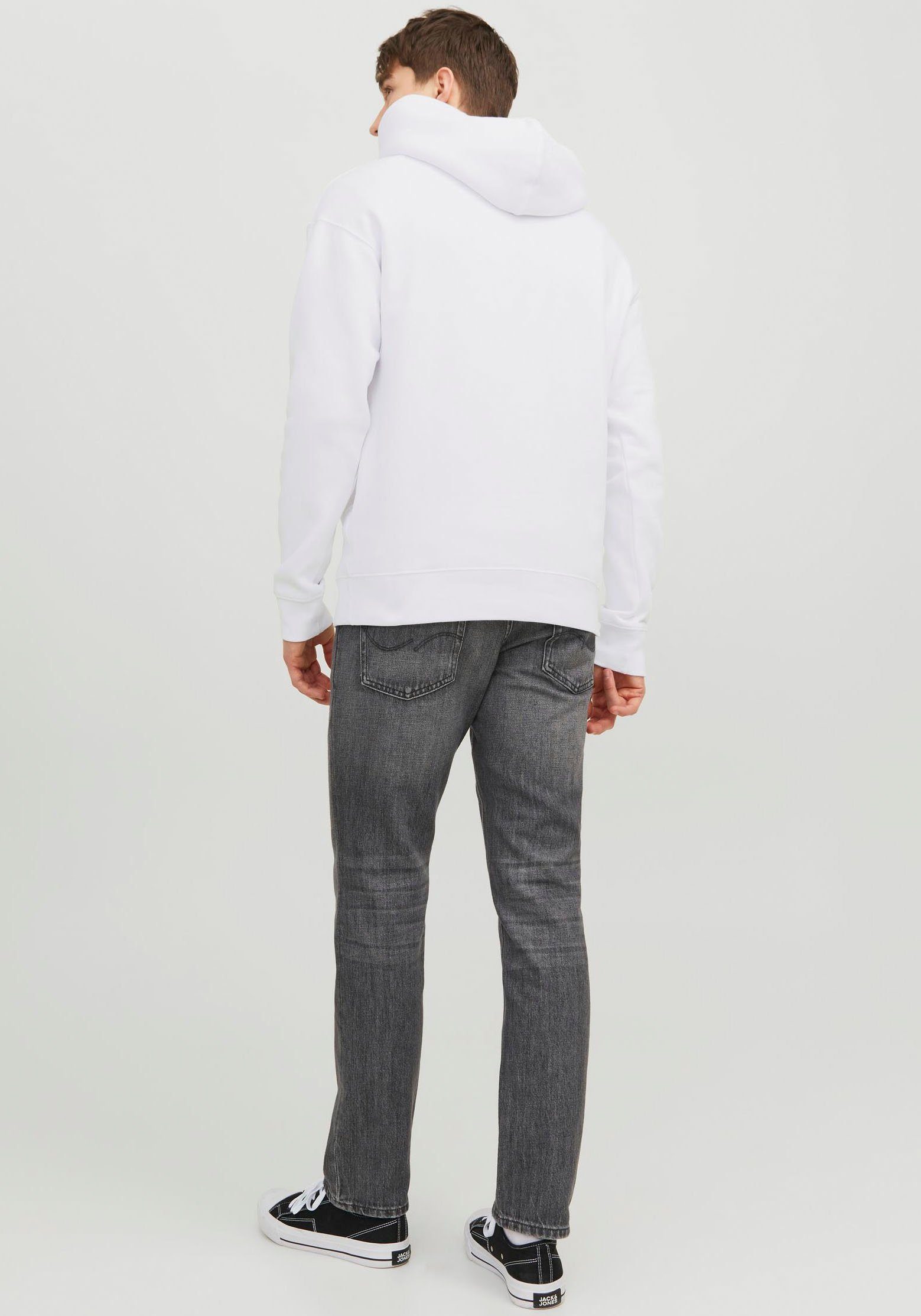 Jack & Jones Kapuzensweatshirt JJESTAR JJ HOOD SWEAT NOOS White