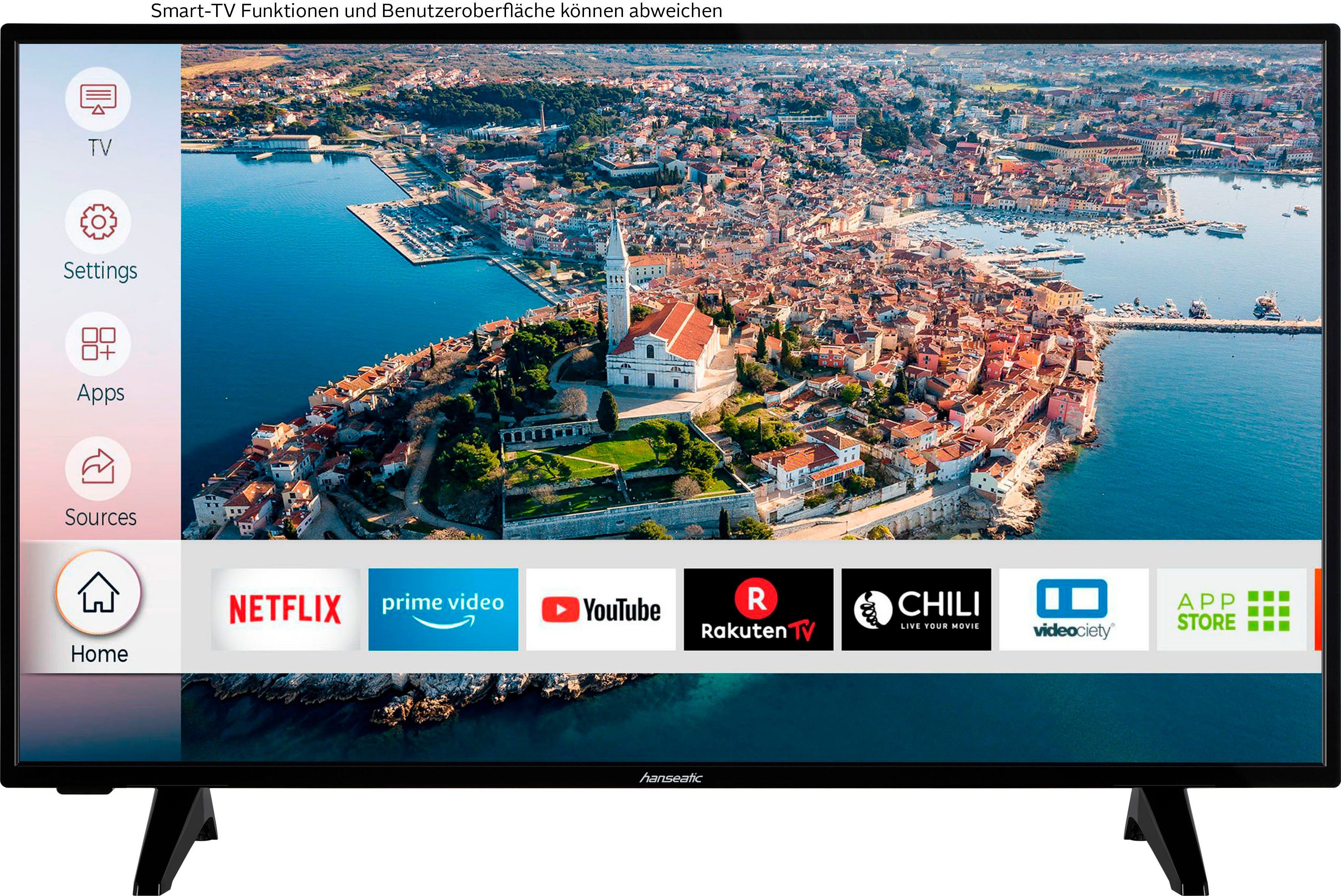 Hanseatic 40H700HDS LED-Fernseher (100 cm/40 Zoll, Full HD, Smart-TV)