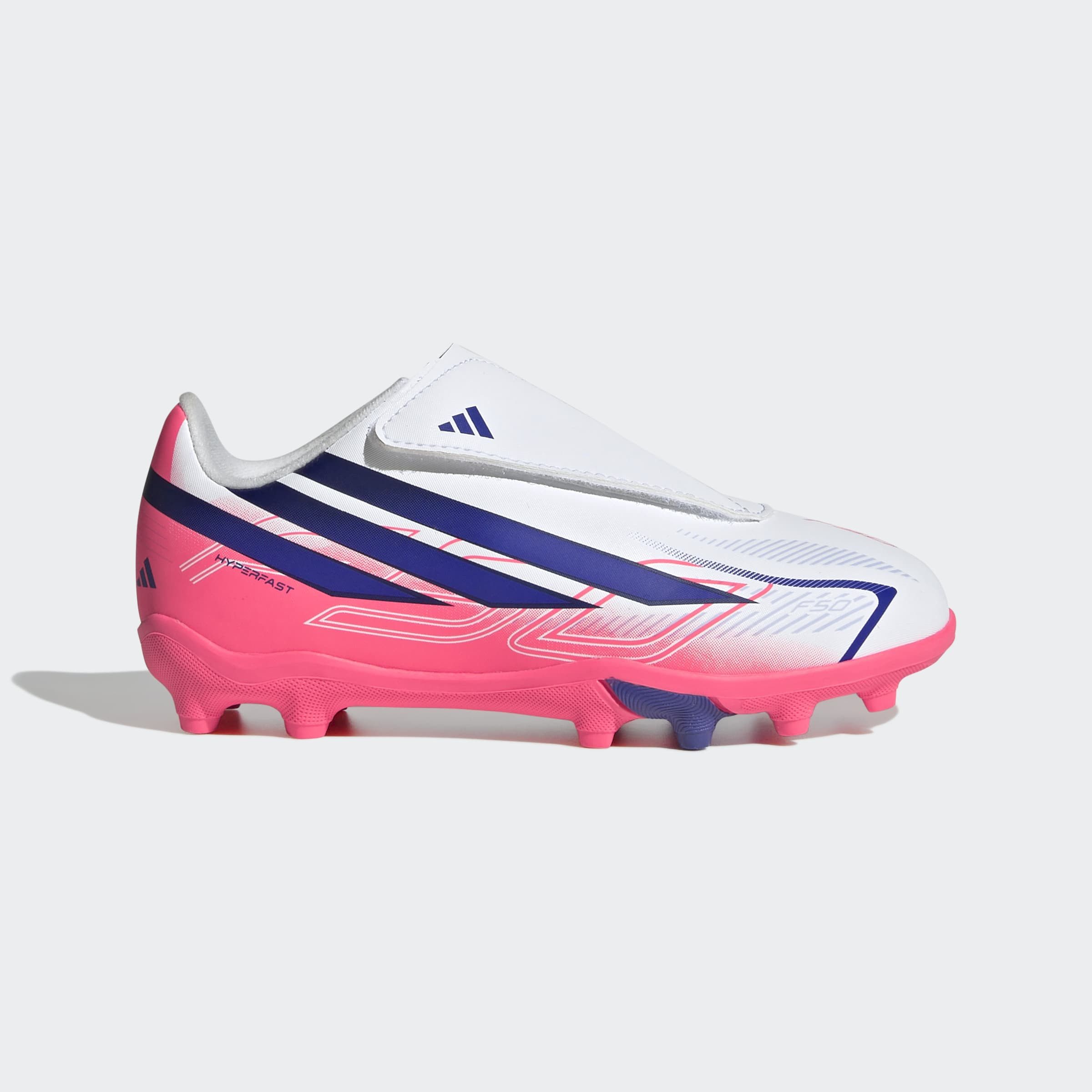 adidas Performance F50 HYPERFAST CLUB KIDS, KLETTVERSCHLUSS, FESTE BÖDEN/MULTI GROUND Fußballschuh für viele verschiedene Böden geeignet, für Jugendliche & Kinder