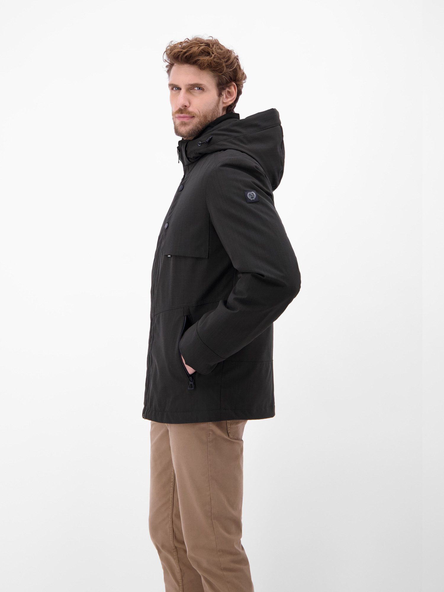 LERROS Outdoorjacke Herren Blouson in Stukturoptik