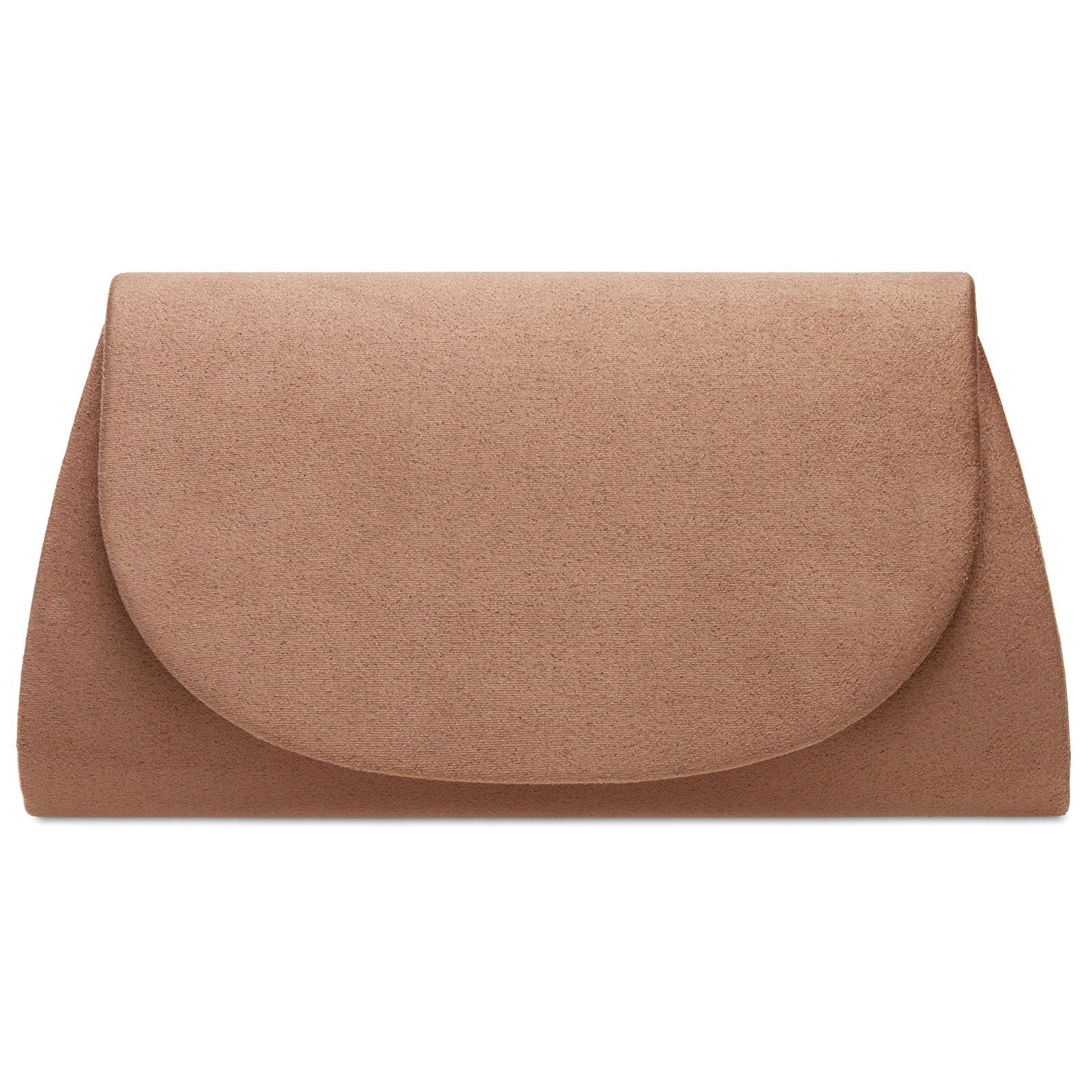 Clutch TA525 Damen elegante Textil Velours Abendtasche