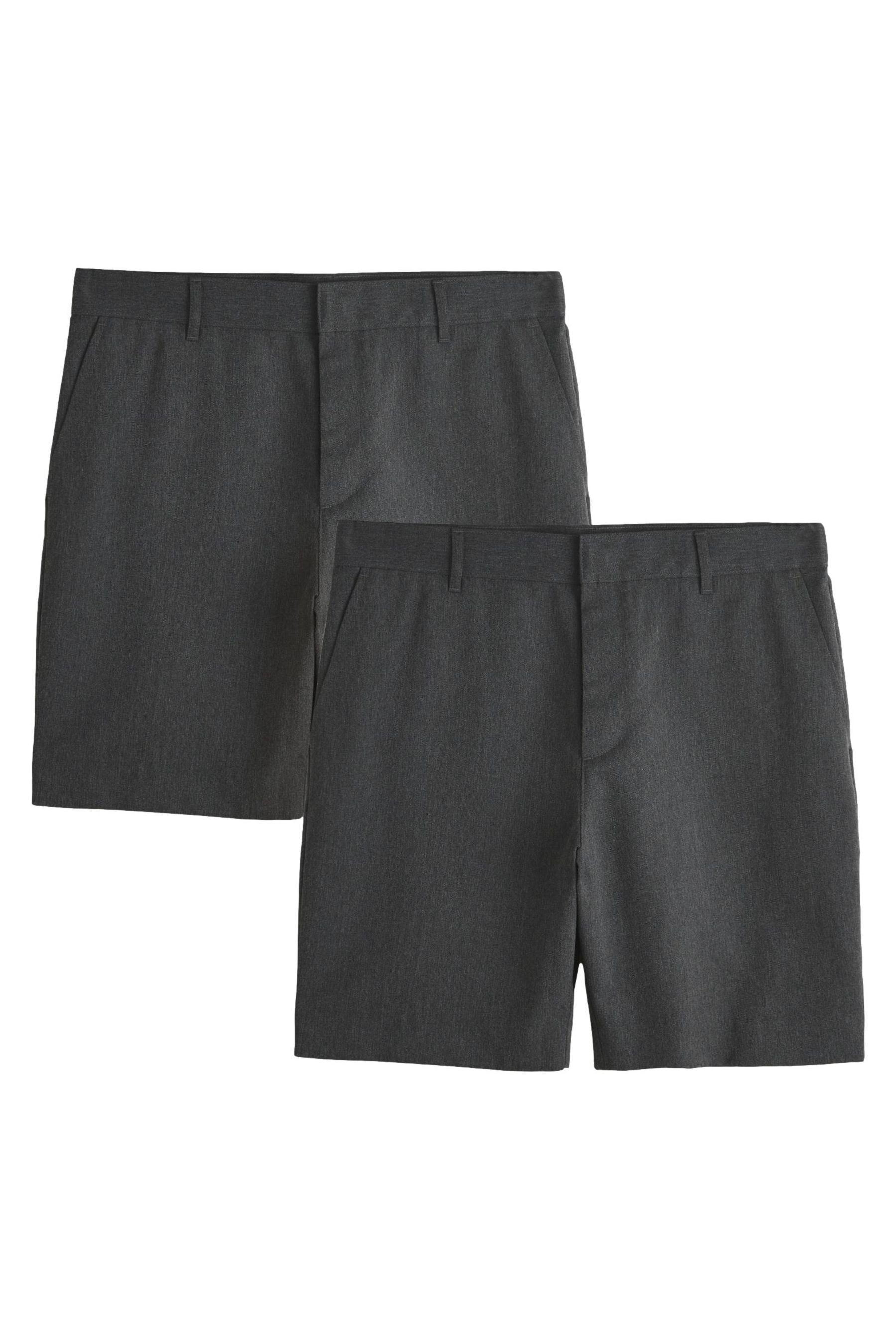 Shorts Regular Fit Shorts mit flacher Front, 2er-Pack