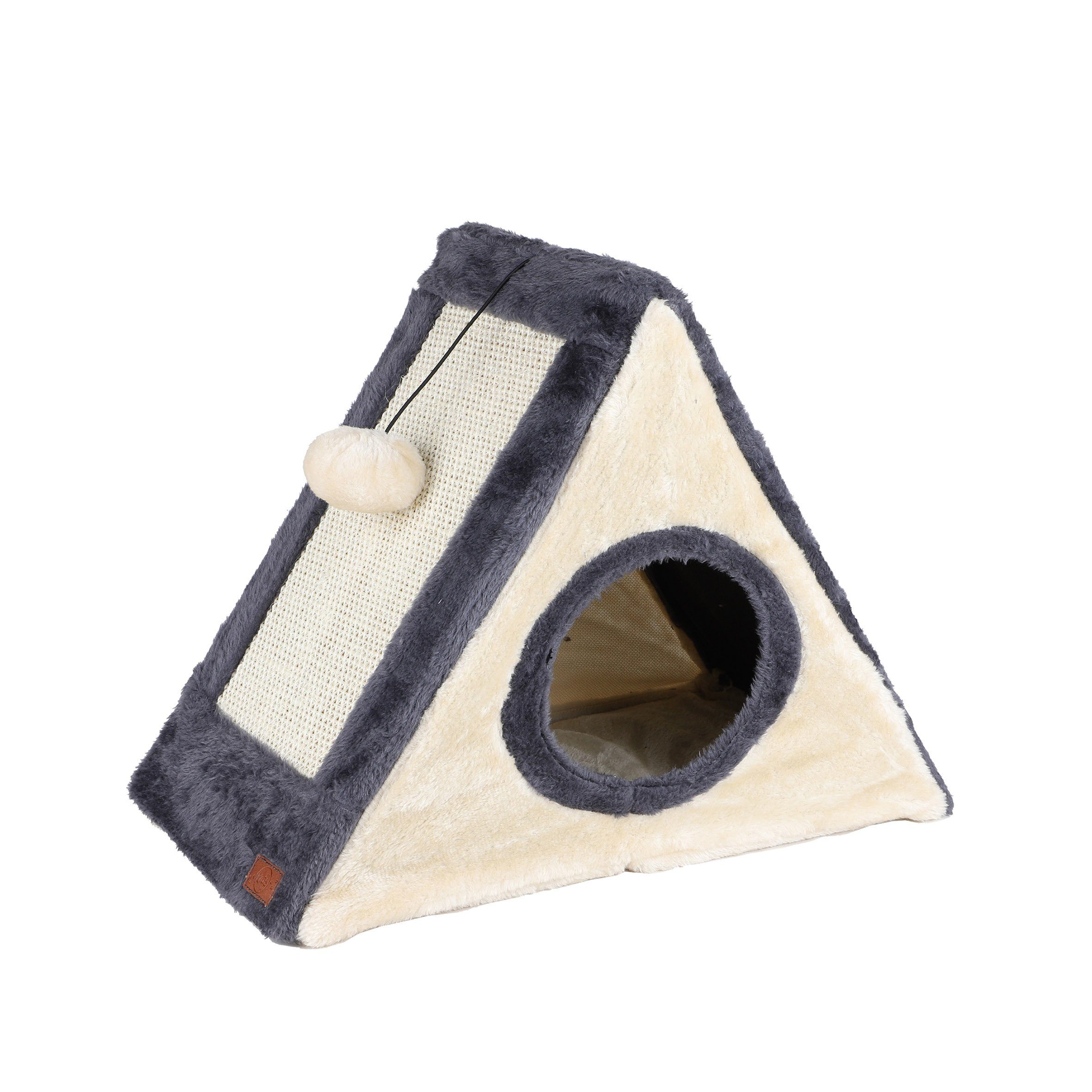 Tierhaus Katzenhaus mit Kratzbrettern aus Sisal 42 x 35 cm
