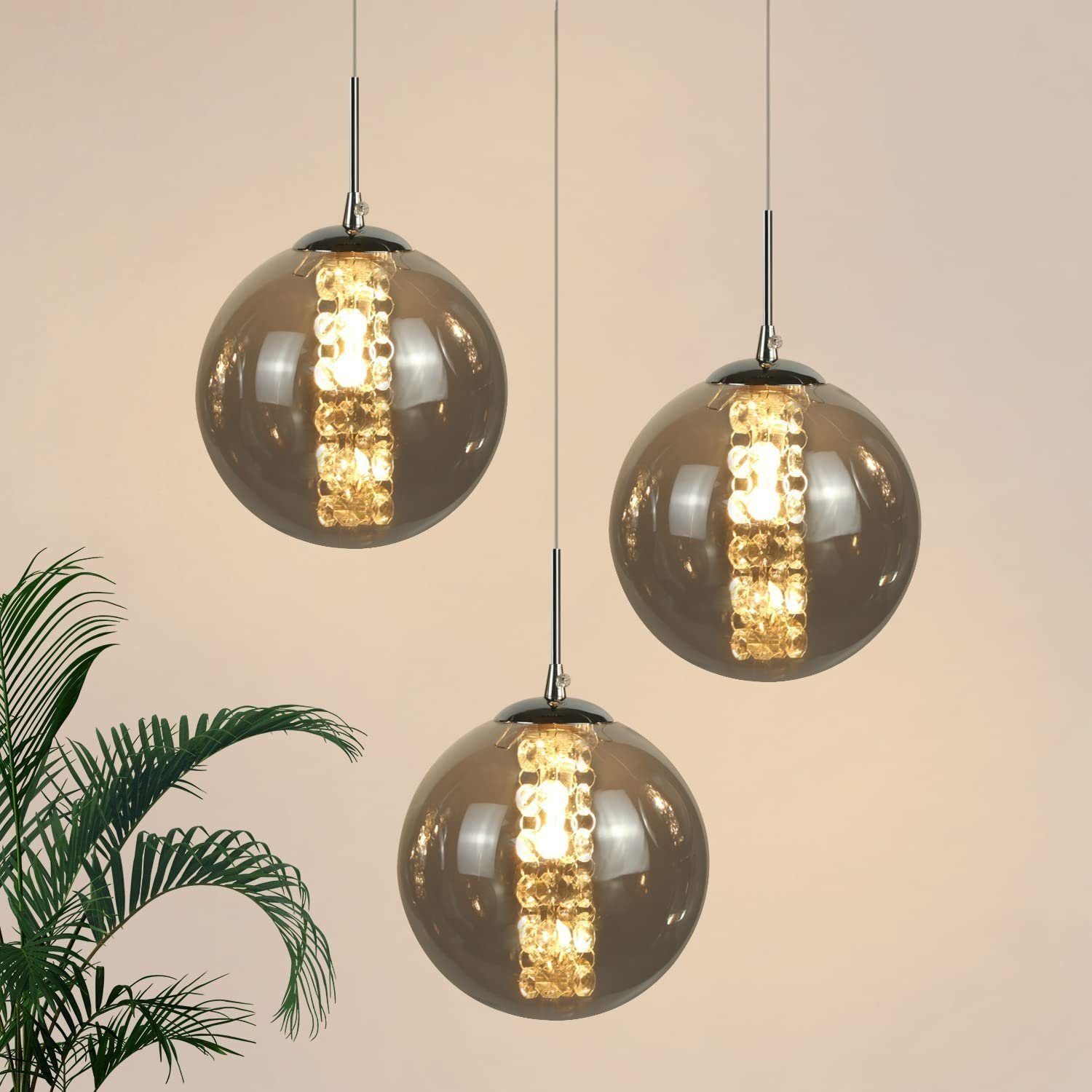 Nettlife Pendelleuchte Glas esstisch 150CM Höheverstellbar günstig online kaufen