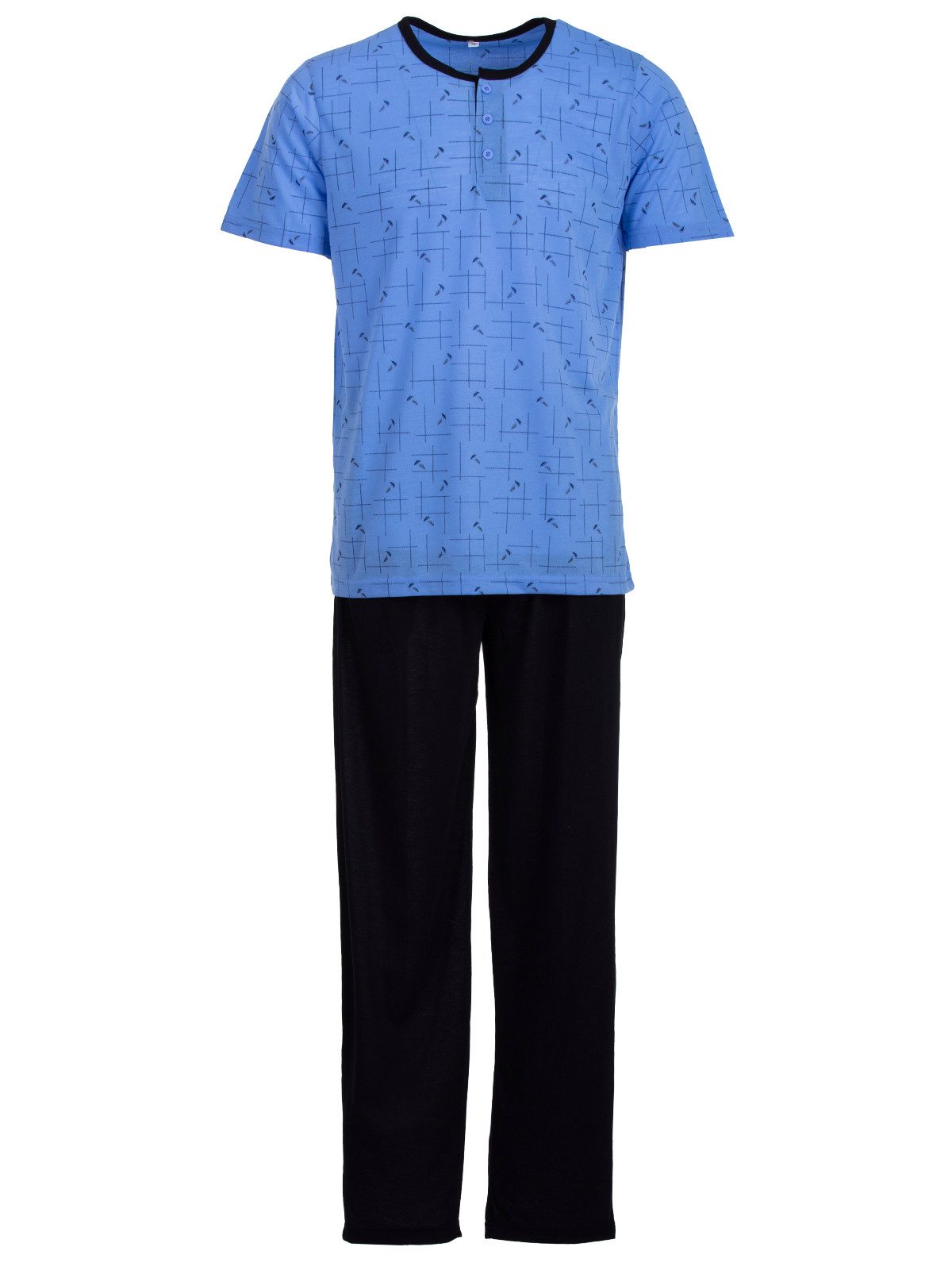 Lucky Schlafanzug Pyjama Set Kurzarm- Zweigen günstig online kaufen