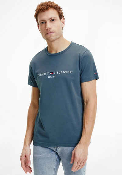 Tommy Hilfiger T-Shirt »Tommy Logo Tee« aus reiner, nachhaltiger Baumwolle