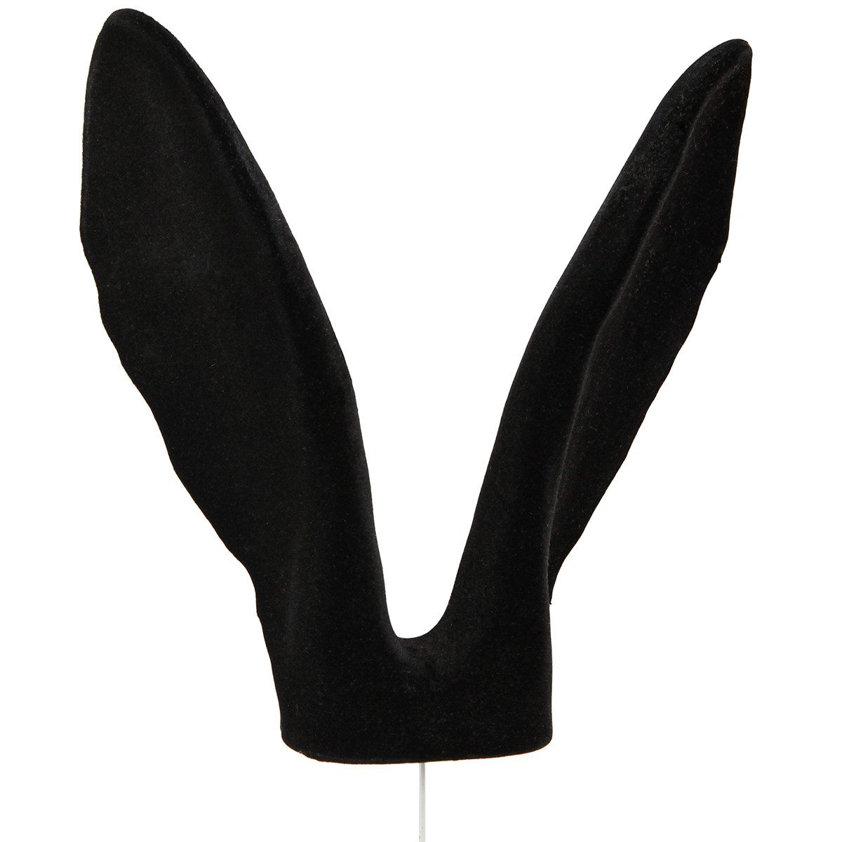 Viana Osterhase Schwarze Beflockte Osterhasen Deko Hasenohren Stab 56cm Modern