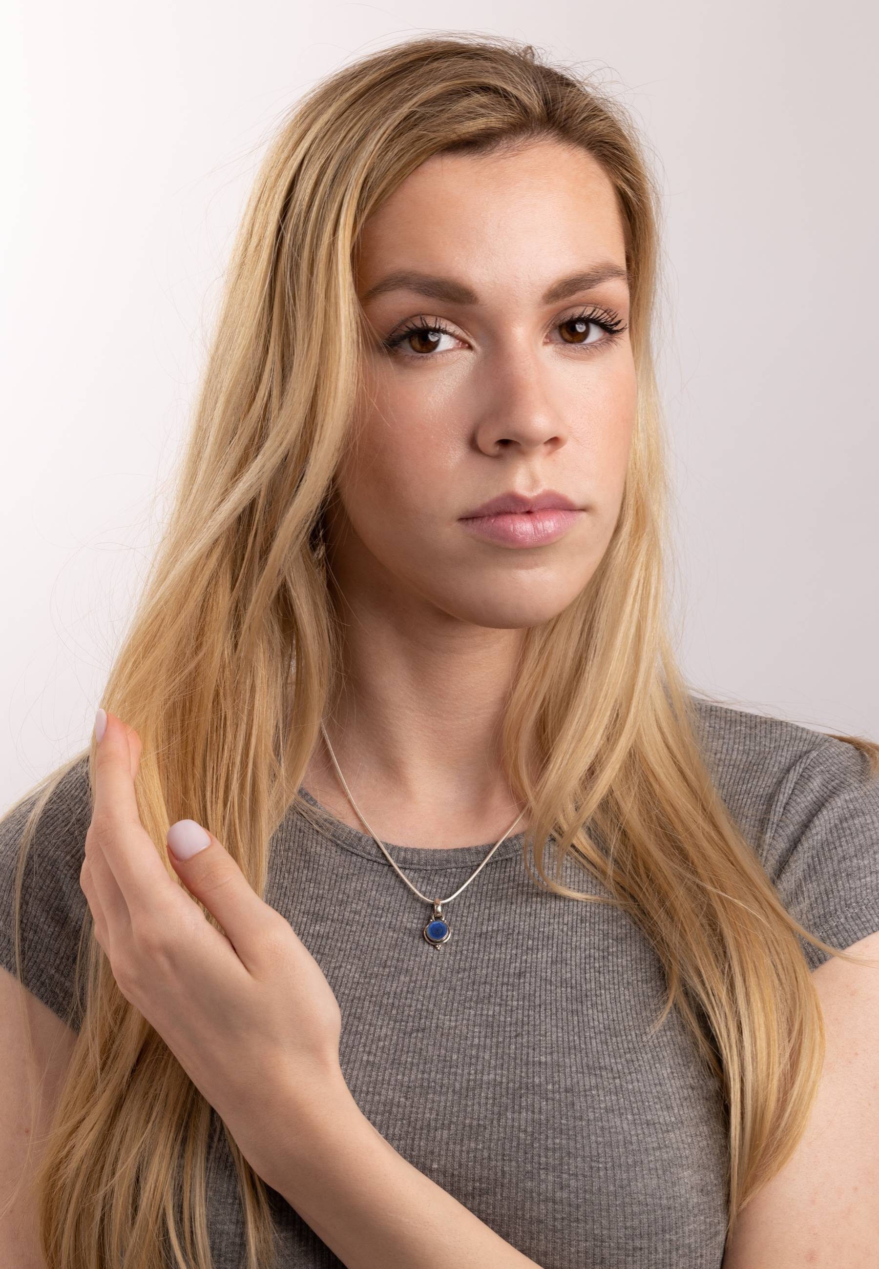 mantraroma Schmuckset 925er Silber mit Lapis Lazuli (Schmuckset aus 925 Sil günstig online kaufen