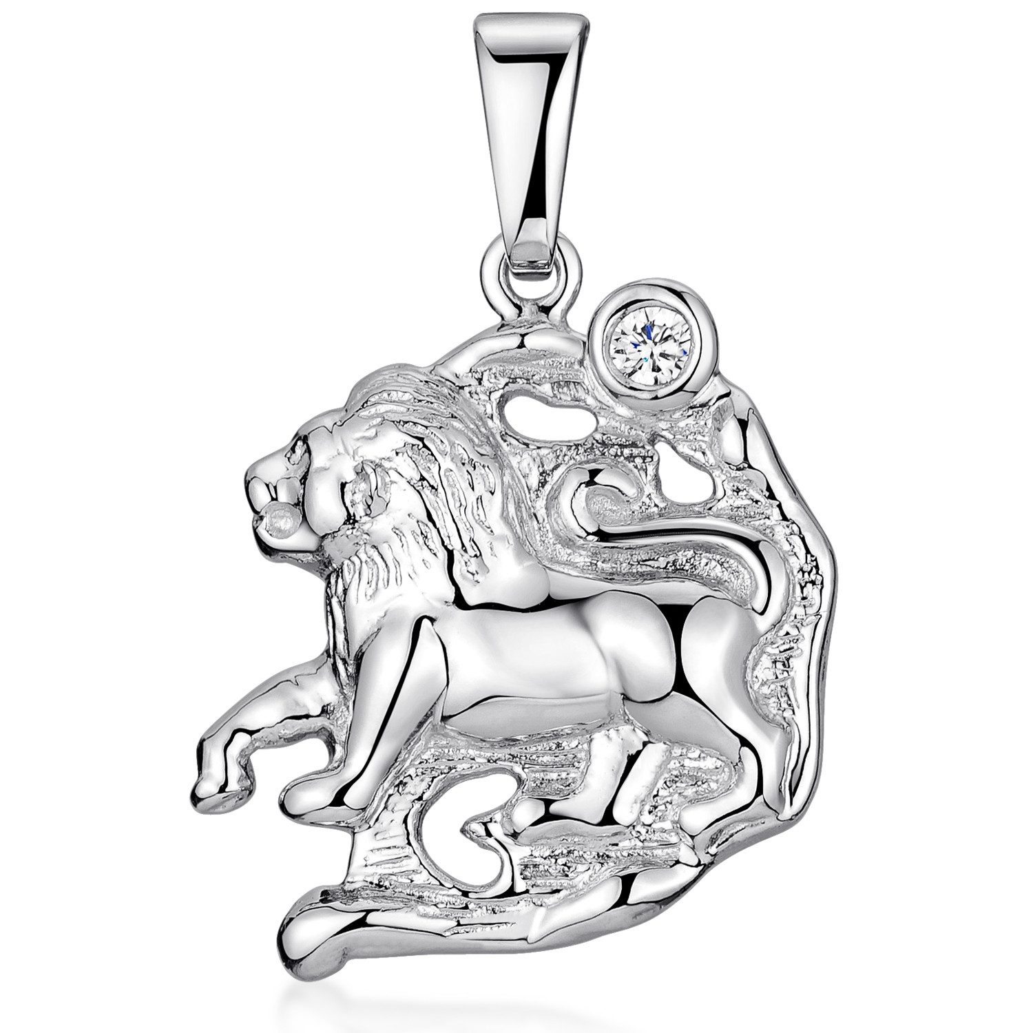 Sternzeichenanhänger Sternzeichen Löwe / Leo Zirkonia KA-468
