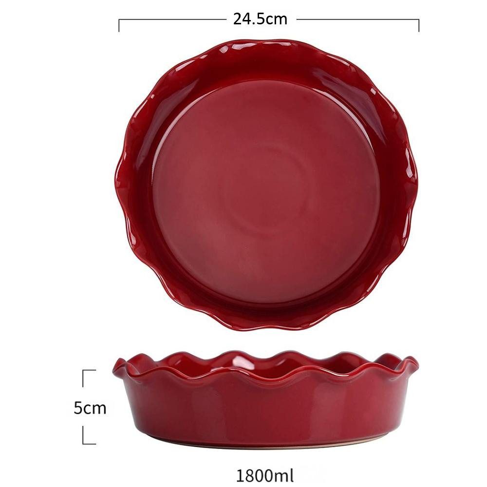 vancasso Tarteform 1-tlg Tarteform, Steingut Backform, Auflaufform, rot, (1-tlg)