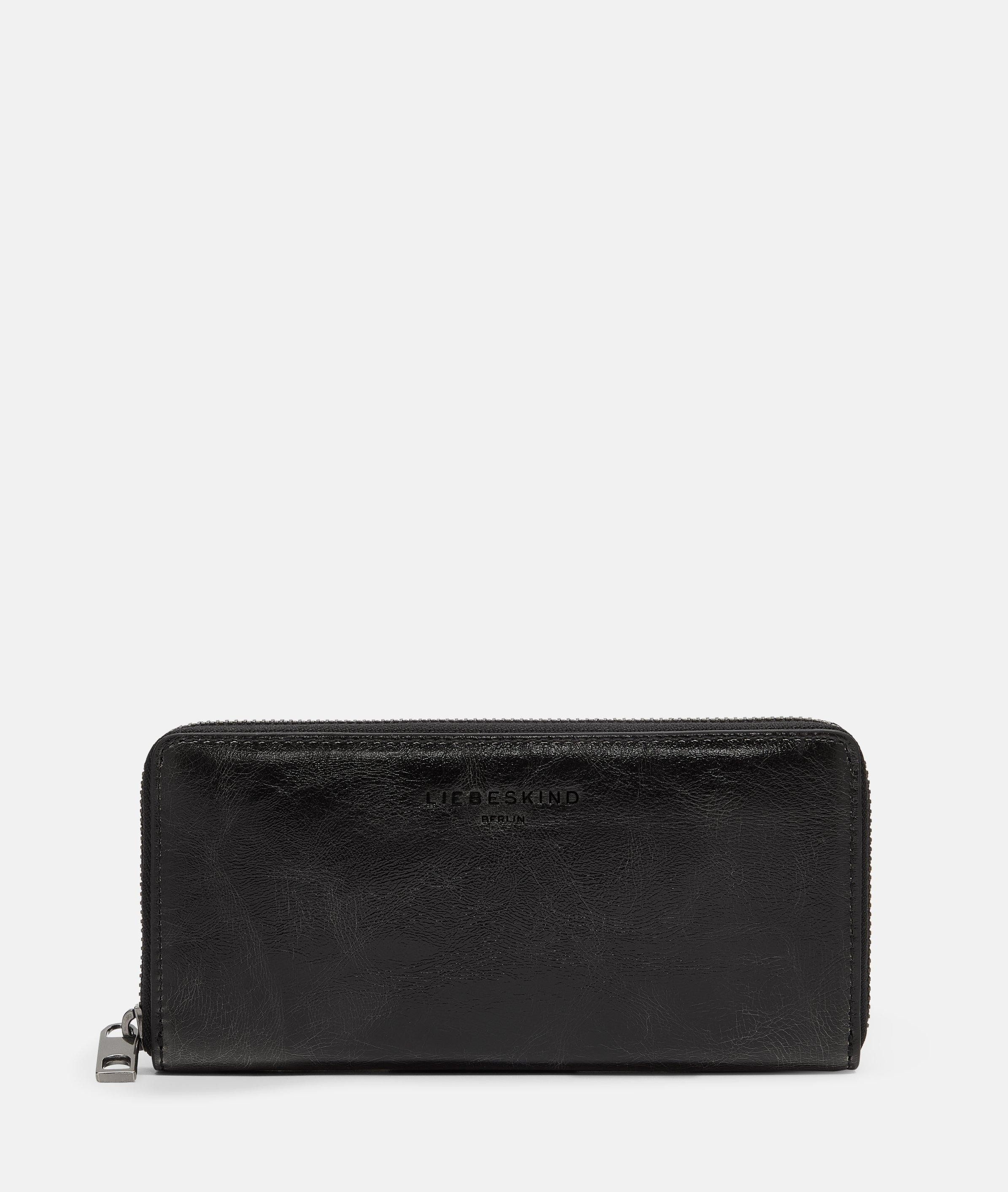 Liebeskind Berlin Geldbörse Portemonnaie SALLY (1-tlg), Große Brieftasche aus glänzendem Leder