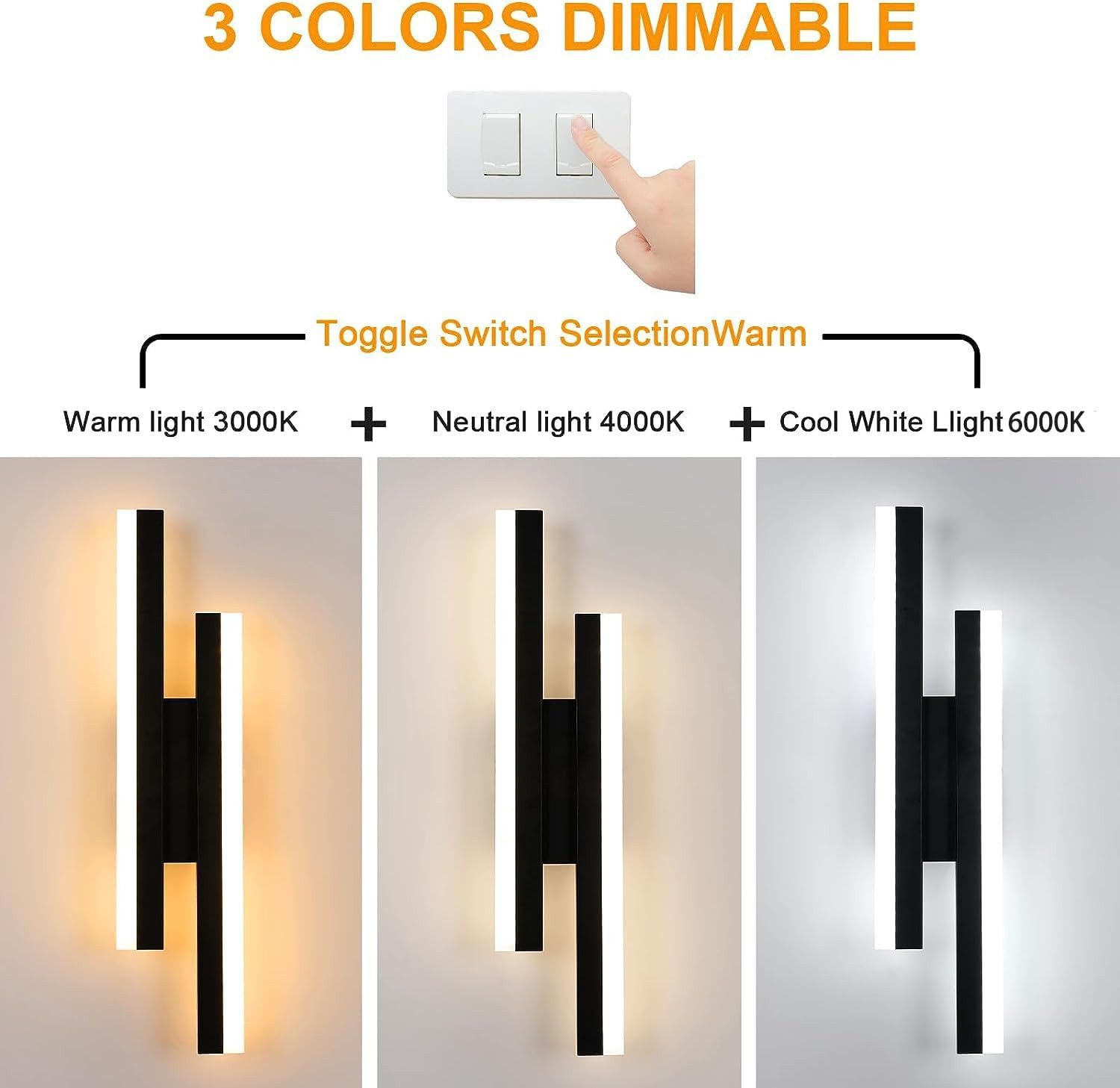 RWEUOQ Wandleuchte LED-Innenwandleuchte 48 cm, dimmbare günstig online kaufen