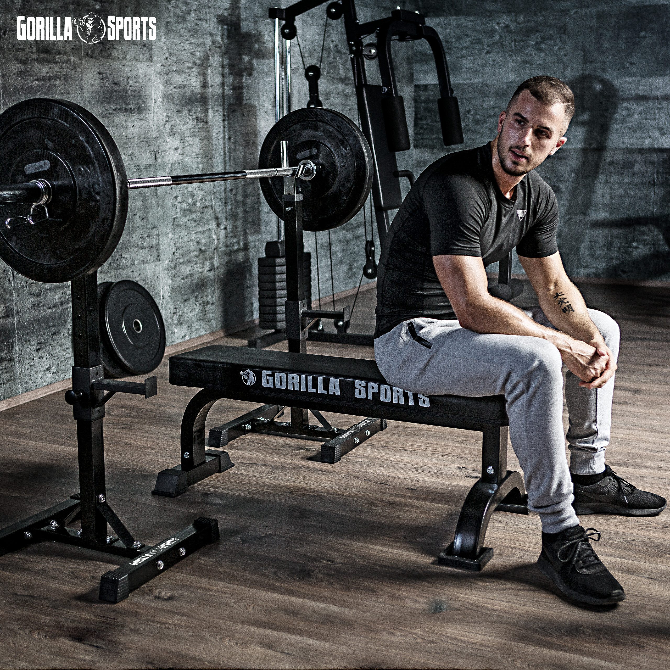 GORILLA SPORTS Langhantelständer Langhantelablage - Verstellbar, bis 500 kg - Squat Rack, Hantelablage, (1-St)