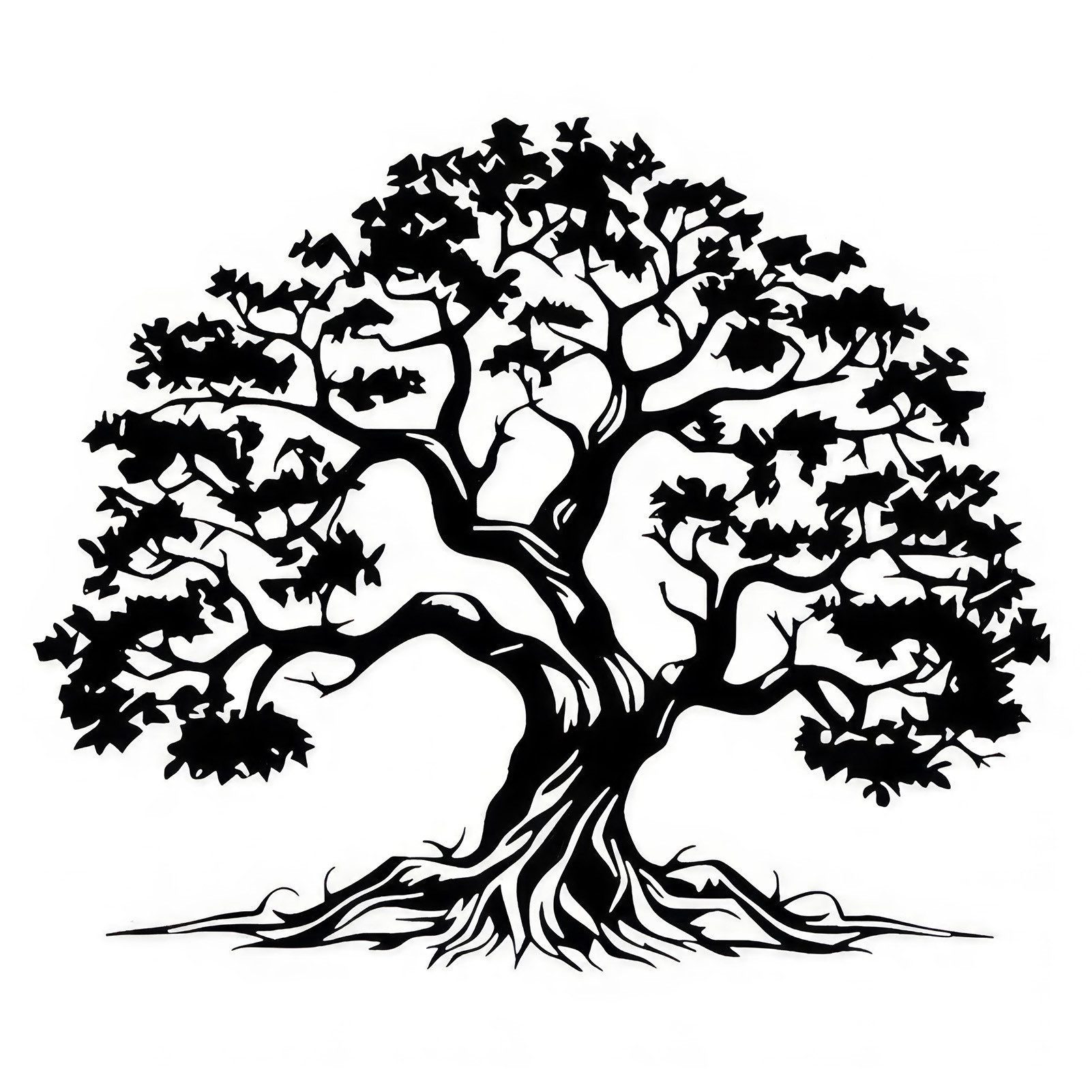 Jumpeak Wanddekoobjekt Metall Baum des Lebens Kunst Wanddekoration,Baum Wanddekoration, Natur, Hergestellt aus Metall,Vier Farben zur Auswahl,2 Größe – Bild 2 von 5