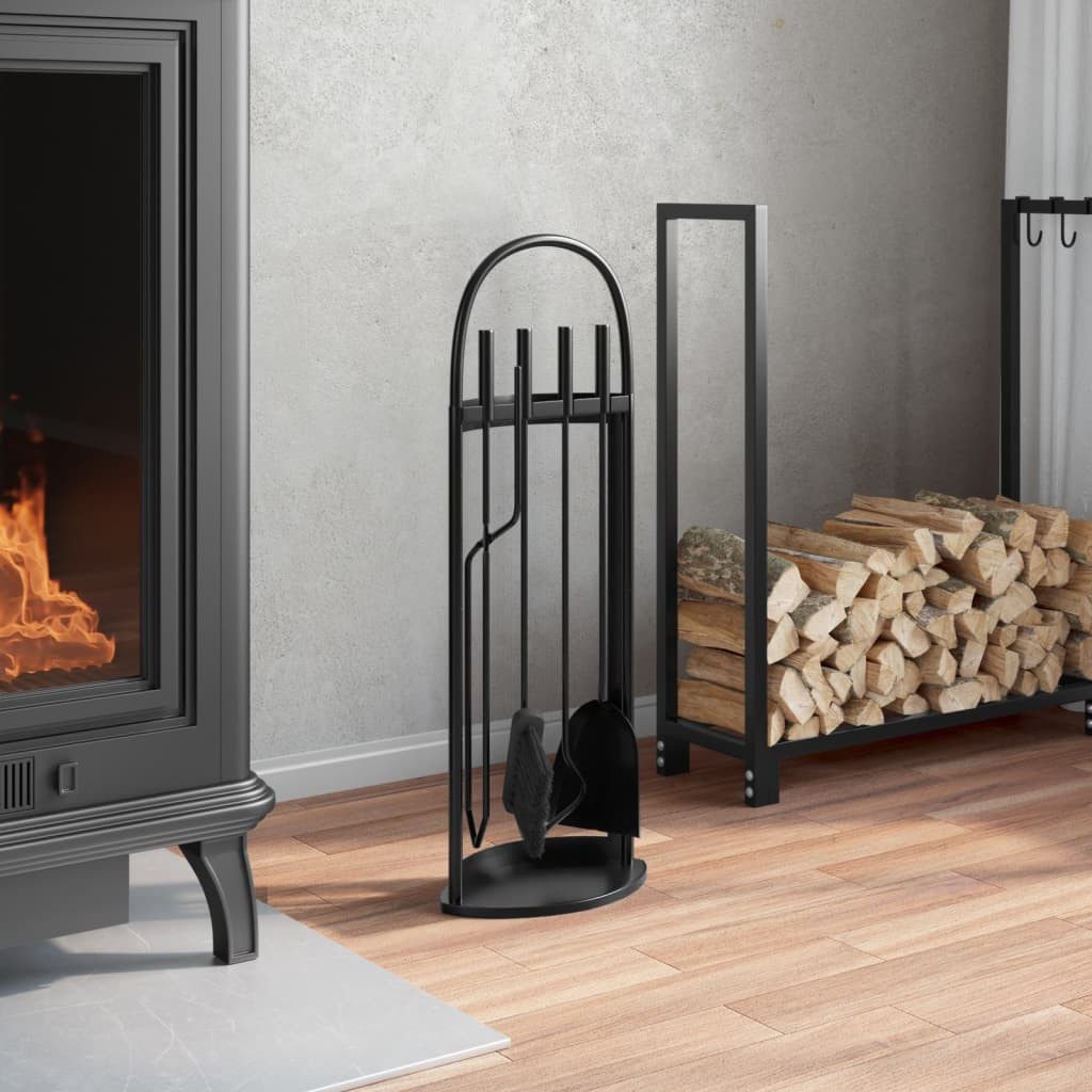 vidaXL Reinigungselement 5-tlg. Kaminwerkzeug-Set 23x15x66 cm günstig online kaufen