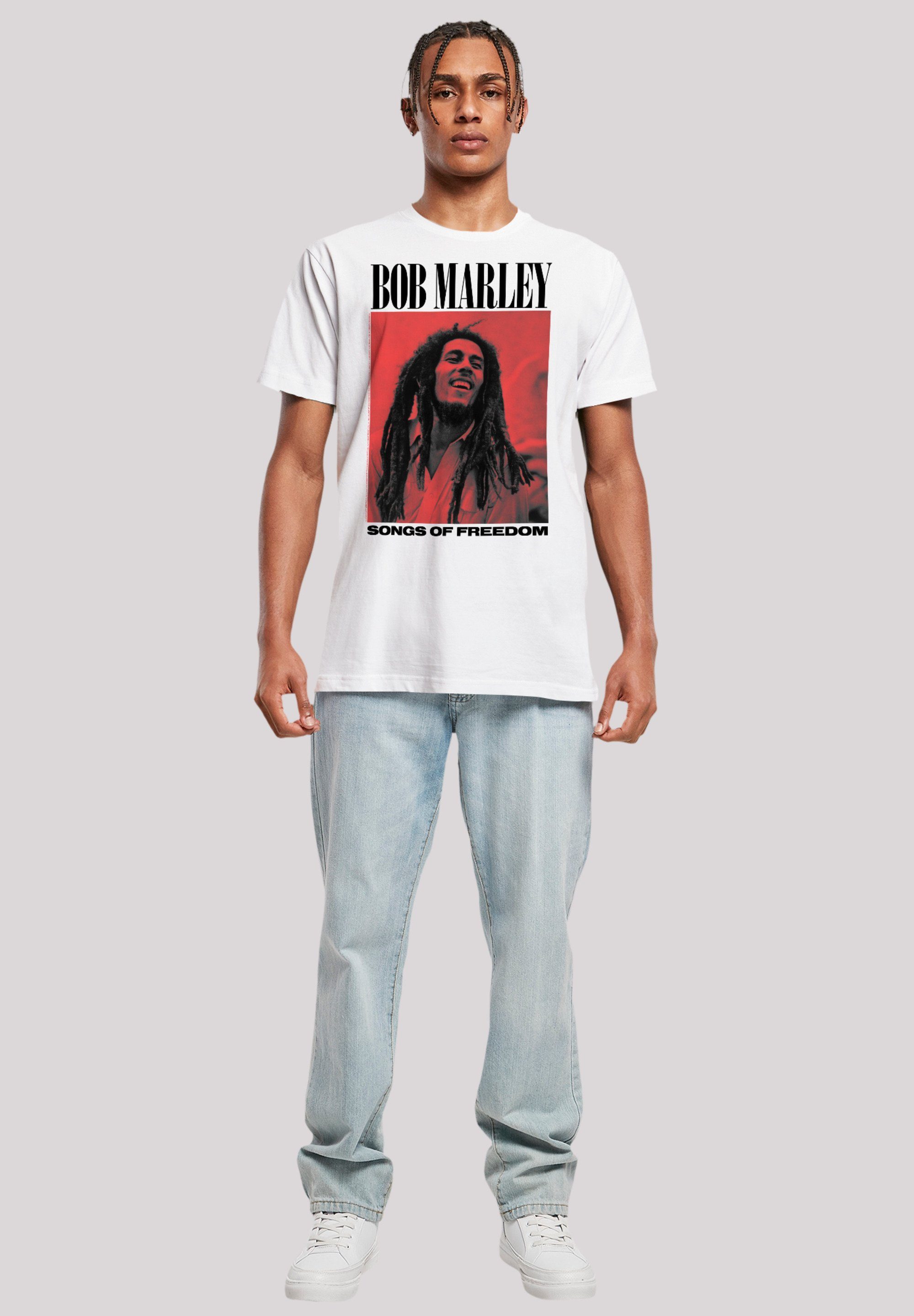Marley Of Music Rock F4NT4STIC Musik, Premium Reggae Off By Qualität, Bob weiß T-Shirt Songs Freedom