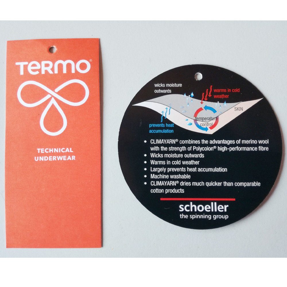 Termozeta Funktionsshirt TERMO - Light Merino Herren Zip Wool 2.0 - Longshirt Turtle-neck