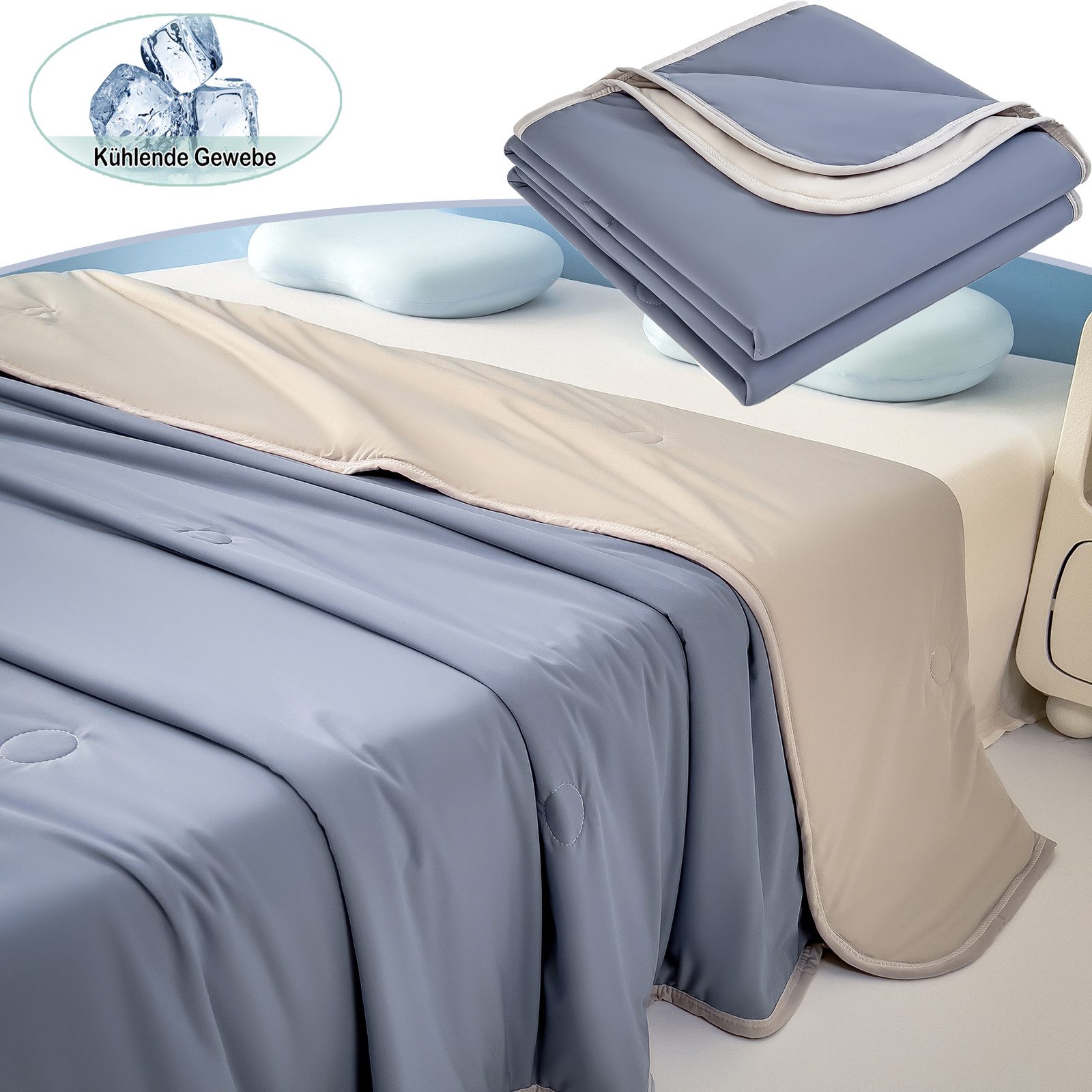 Jibenhome Kunstfaserbettdecke Doppelseitige Kuscheldecke Bettdecken für günstig online kaufen