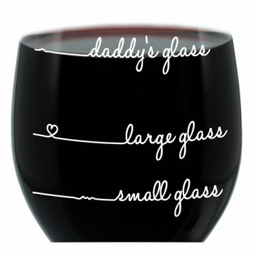 LEONARDO Weinglas XL Daddys Glass Handwriting, Glas, lasergraviert