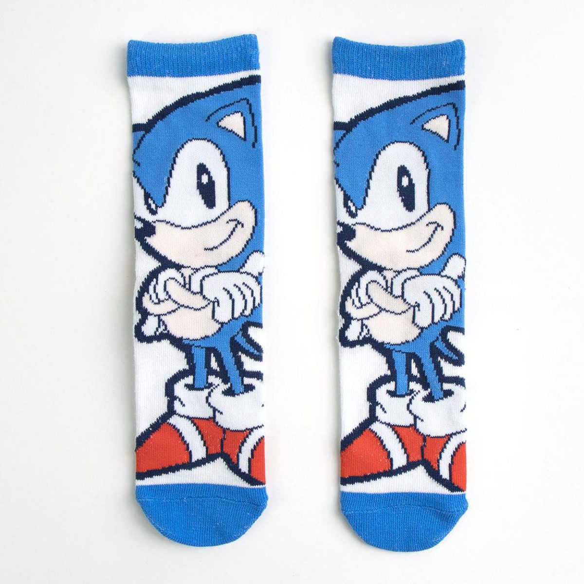 Cerda Socken Sonic the Hedgehog Kinder Socken Set 3 Paar bequem Baumwoll-Mix