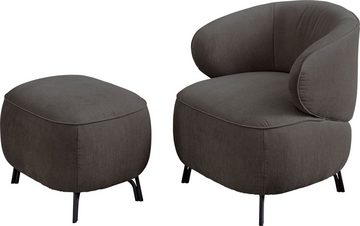 himolla Loungesessel 7191 (Set, Sessel mit Hocker)