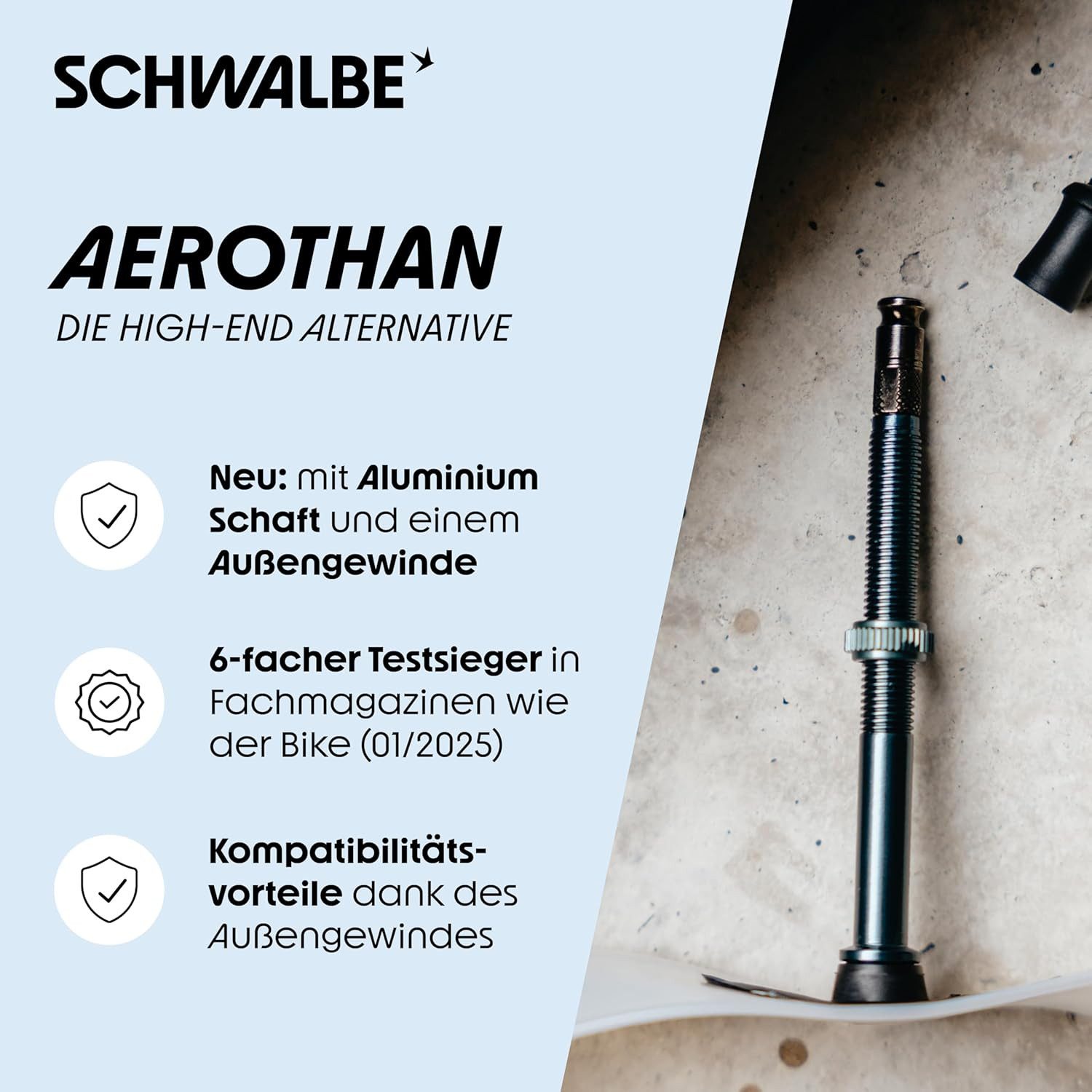 Schwalbe Fahrradschlauch Schwalbe Schlauch 28" AerothanTube Gravel 1,3-1,75" SCV17-AE 40mm