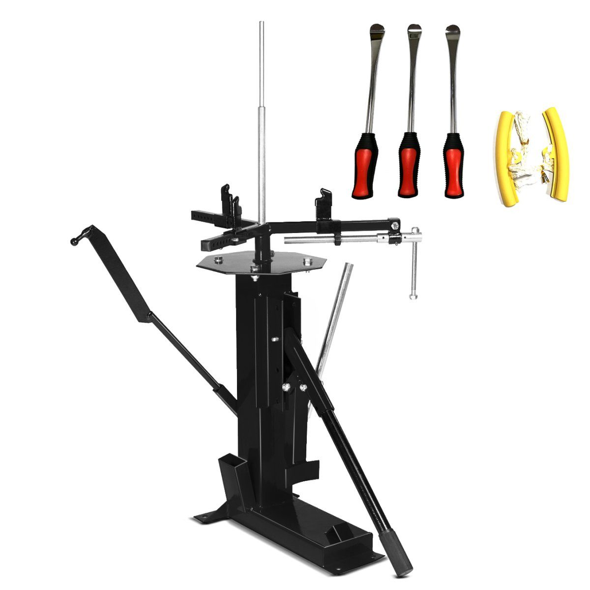 ConStands Reifenmontagemaschine Set Motorrad Reifenmontiergerät XL9B + Reifen Montiereisen + Felgensch