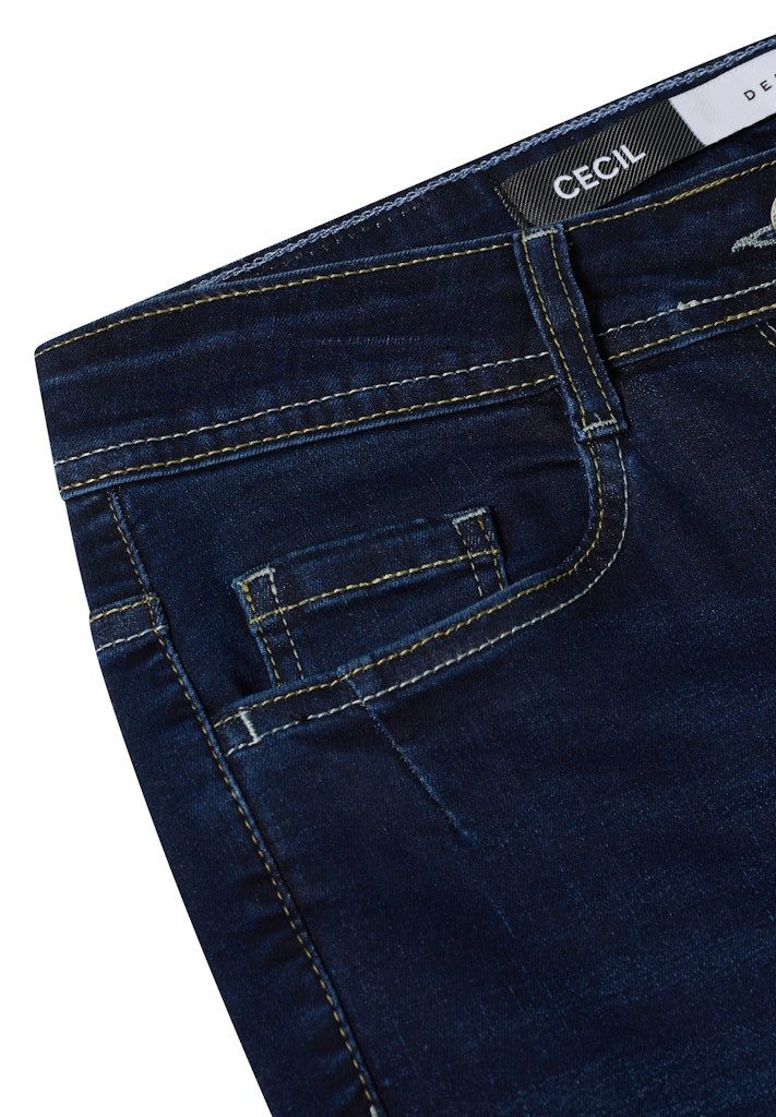 CECIL Bequeme Jeans Cecil / Da.Jeans / Style NOS Scarlett Dark Blue günstig online kaufen