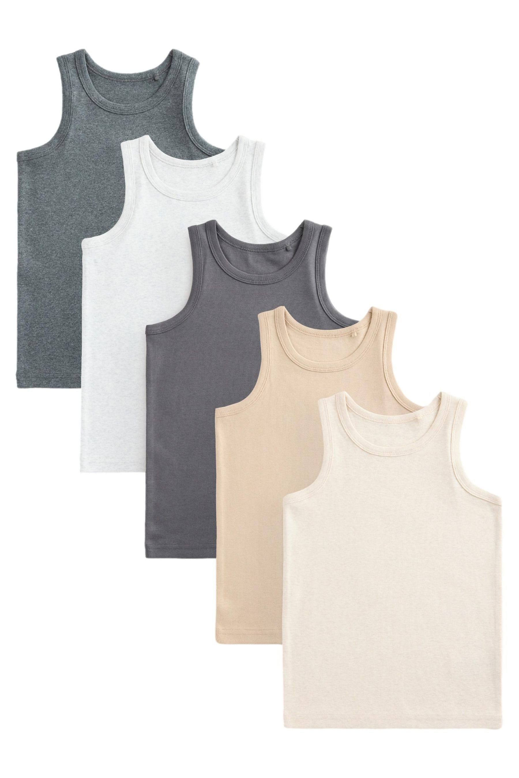 Unterhemd 5er-Pack Trägertops aus