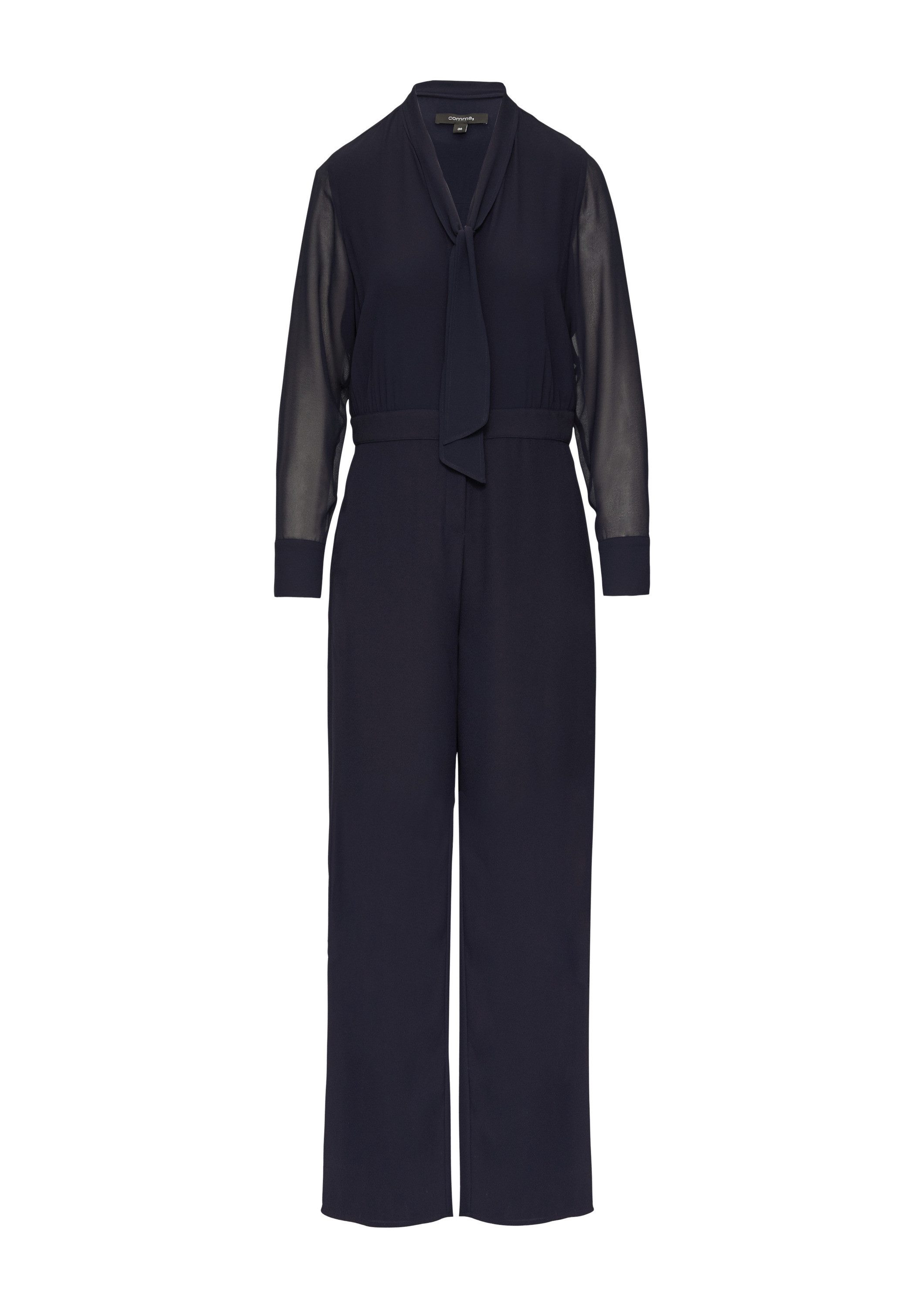 comma Jumpsuit Overall Eleganter Jumpsuit im Fabricmix