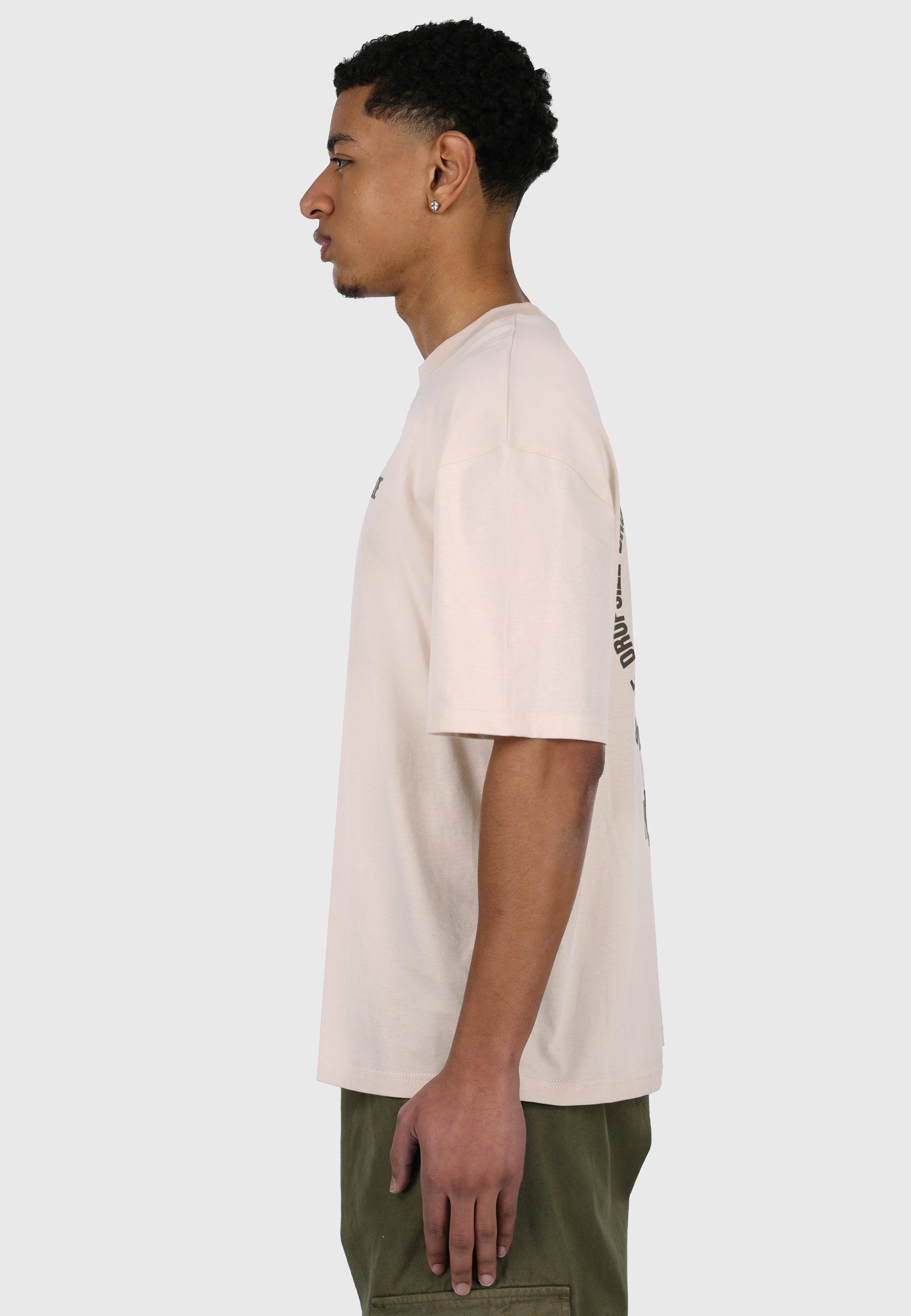 Dropsize T-Shirt Dropsize HEAVY OVERSIZE HUSTLE CLUB CIRCLE T-SHIRT (1-tlg)
