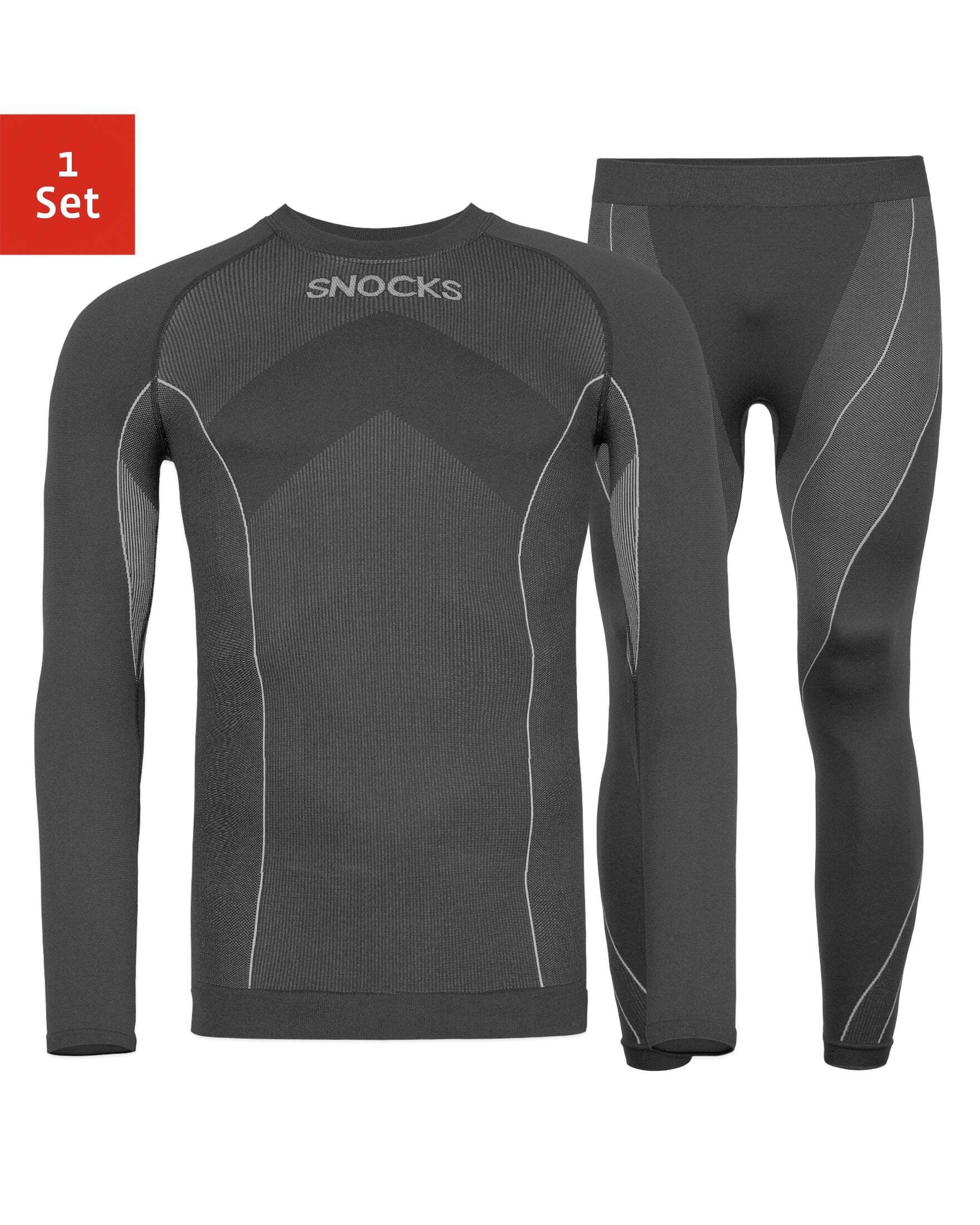 SNOCKS Thermounterhemd Thermounterwäsche mit Daumenloch für Herren (1-St) p günstig online kaufen
