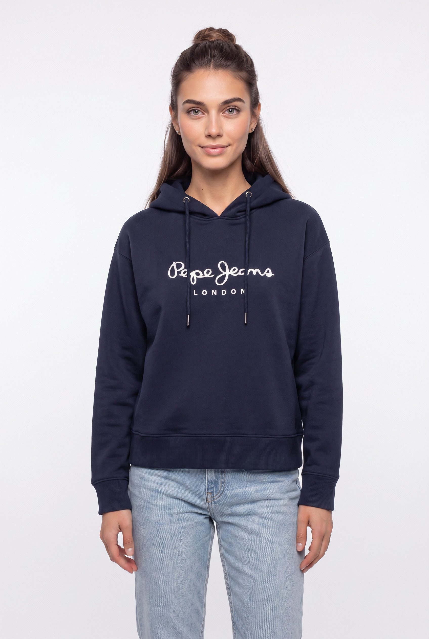 Pepe Jeans Hoodie BADDY HOODIE aus einem Baumwoll-Mix, Logoschriftzug