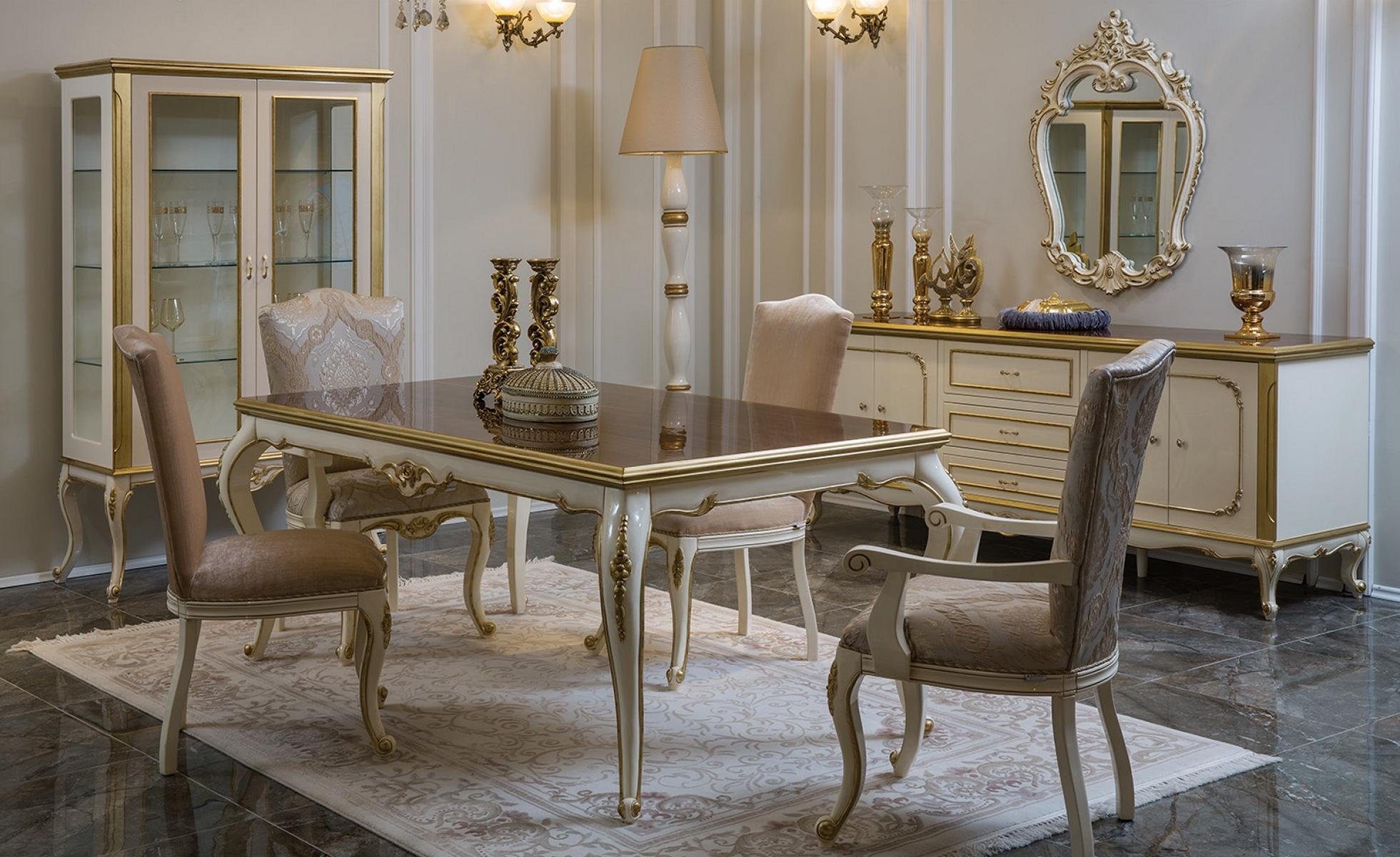 Möbel Klassische Französischer Esstisch, JVmoebel Esstisch Esszimmer Luxus Tisch