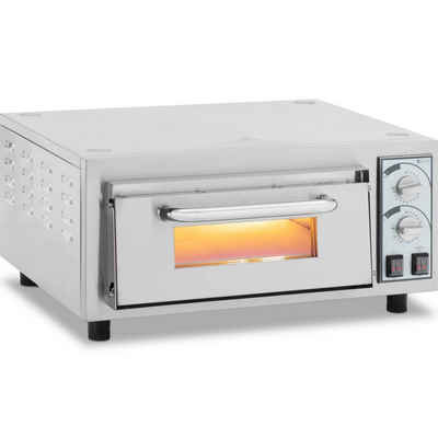 Royal Catering Pizzaofen Pizzaofen Flammkuchenofen Pizzabackofen 1 Kammer 2.400 W Ø 40 cm