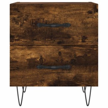 vidaXL Nachttisch Nachttisch Räuchereiche 40x35x47,5 cm Holzwerkstoff (1-St)