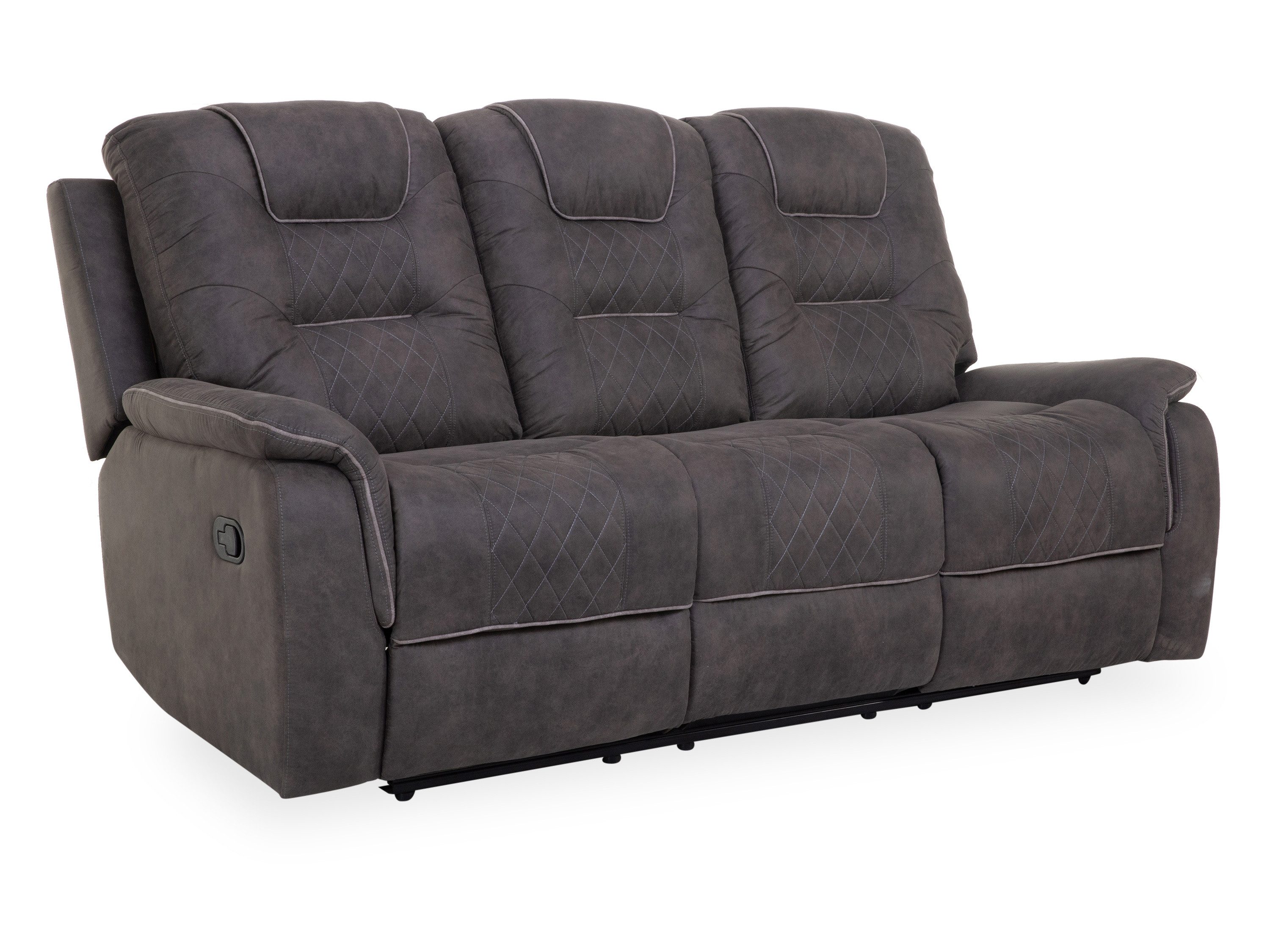 HARPER Sofa Sofa 3 Sitzer HARPER HONGKONG BHT 197x103x96 cm grau Couch Einzelsofa