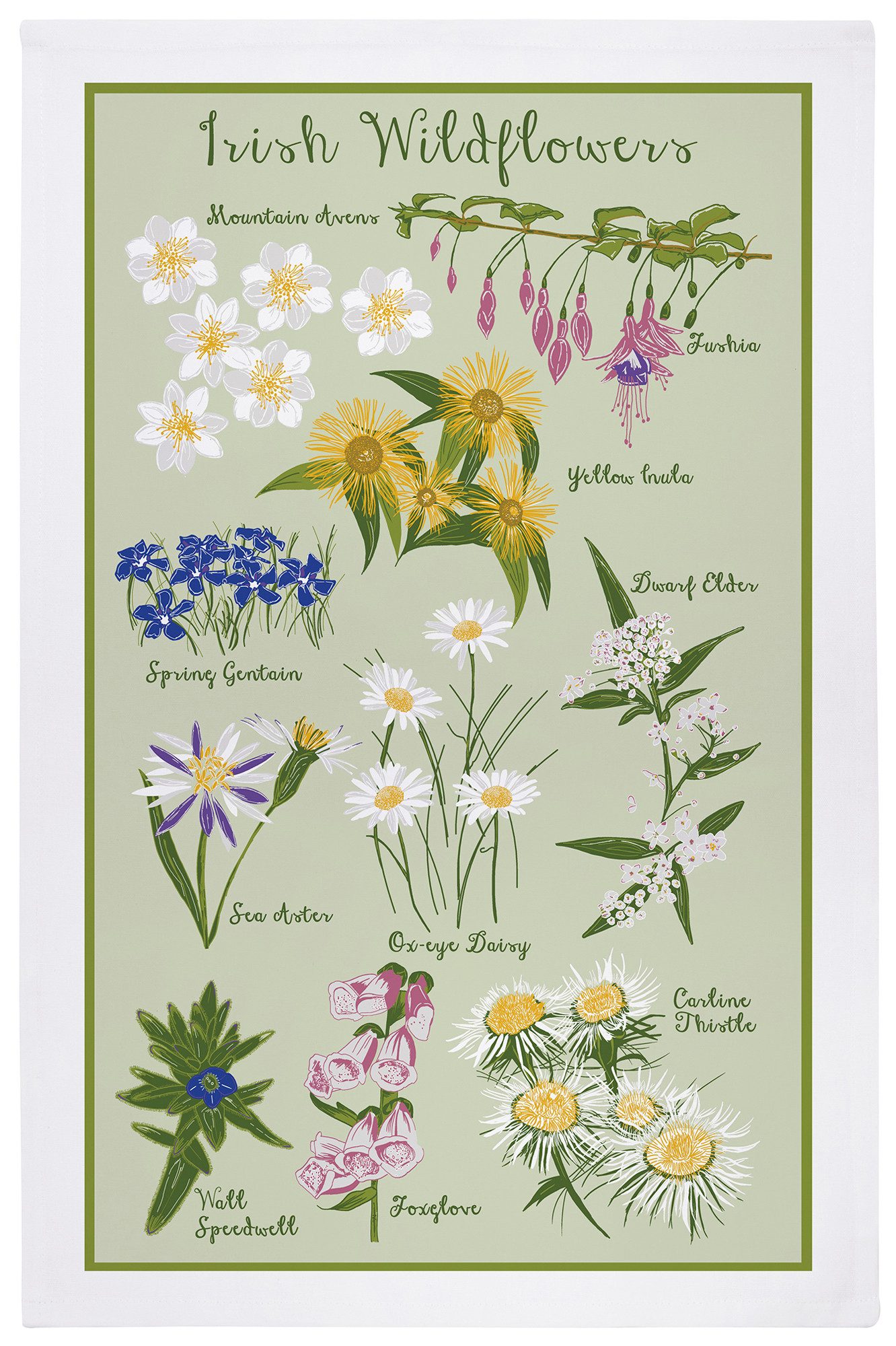 Ulster Weavers Geschirrtuch Irish Wildflowers, (1-tlg., 1-teilig), 100% Baumwolle 48x74cm Küchentuch