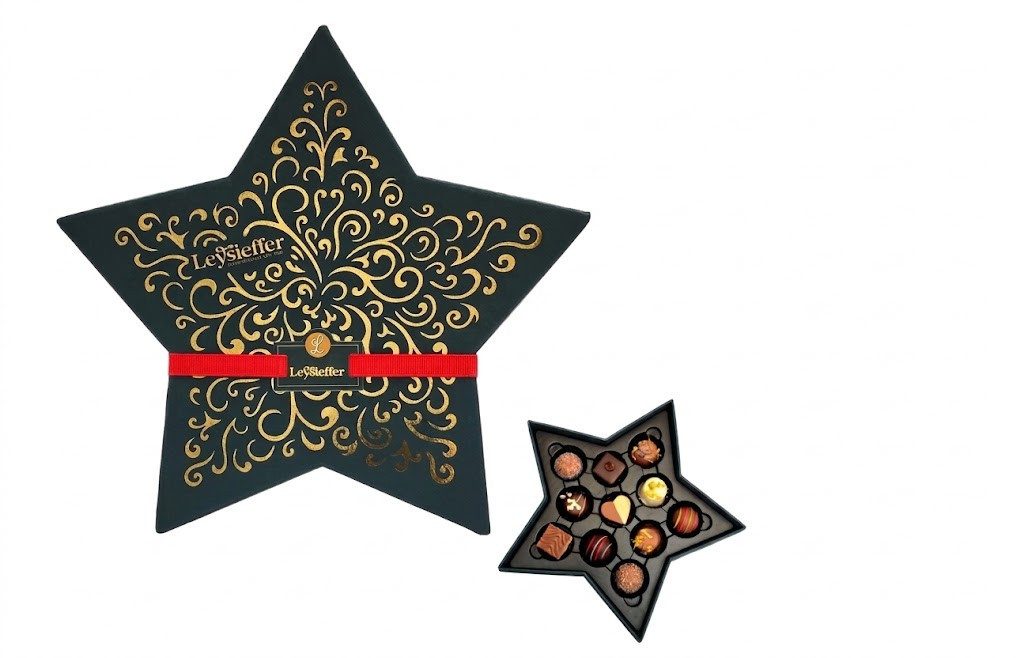 Leysieffer Schokolade Ornament-Schachtelstern, 1 x