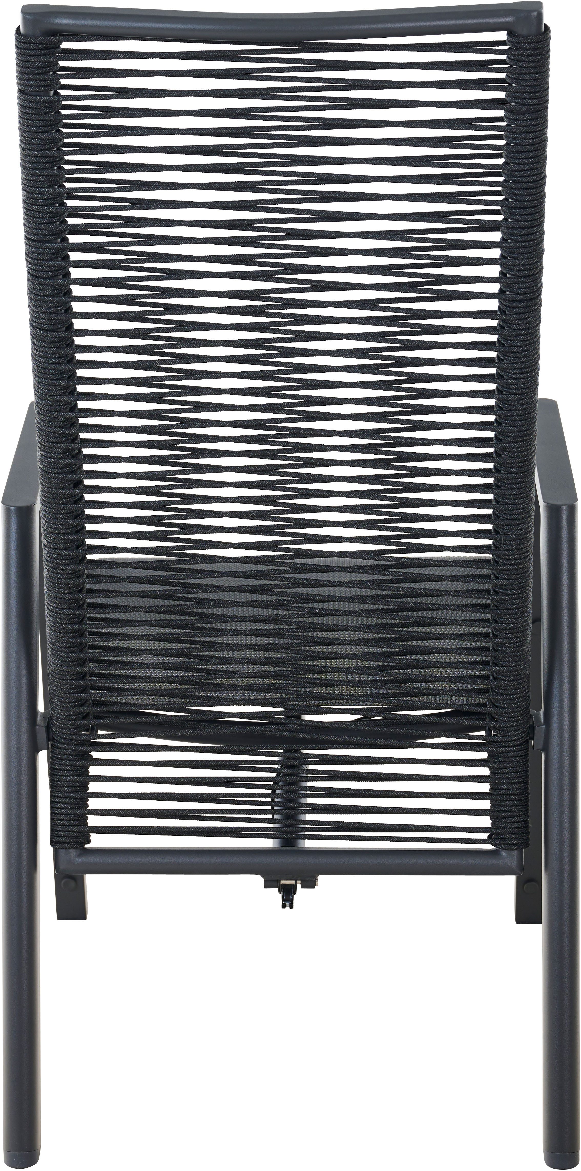 Siena Garden Gartensessel BOLOGNA Move Sessel, Aluminiumgestell, Rope Geflecht