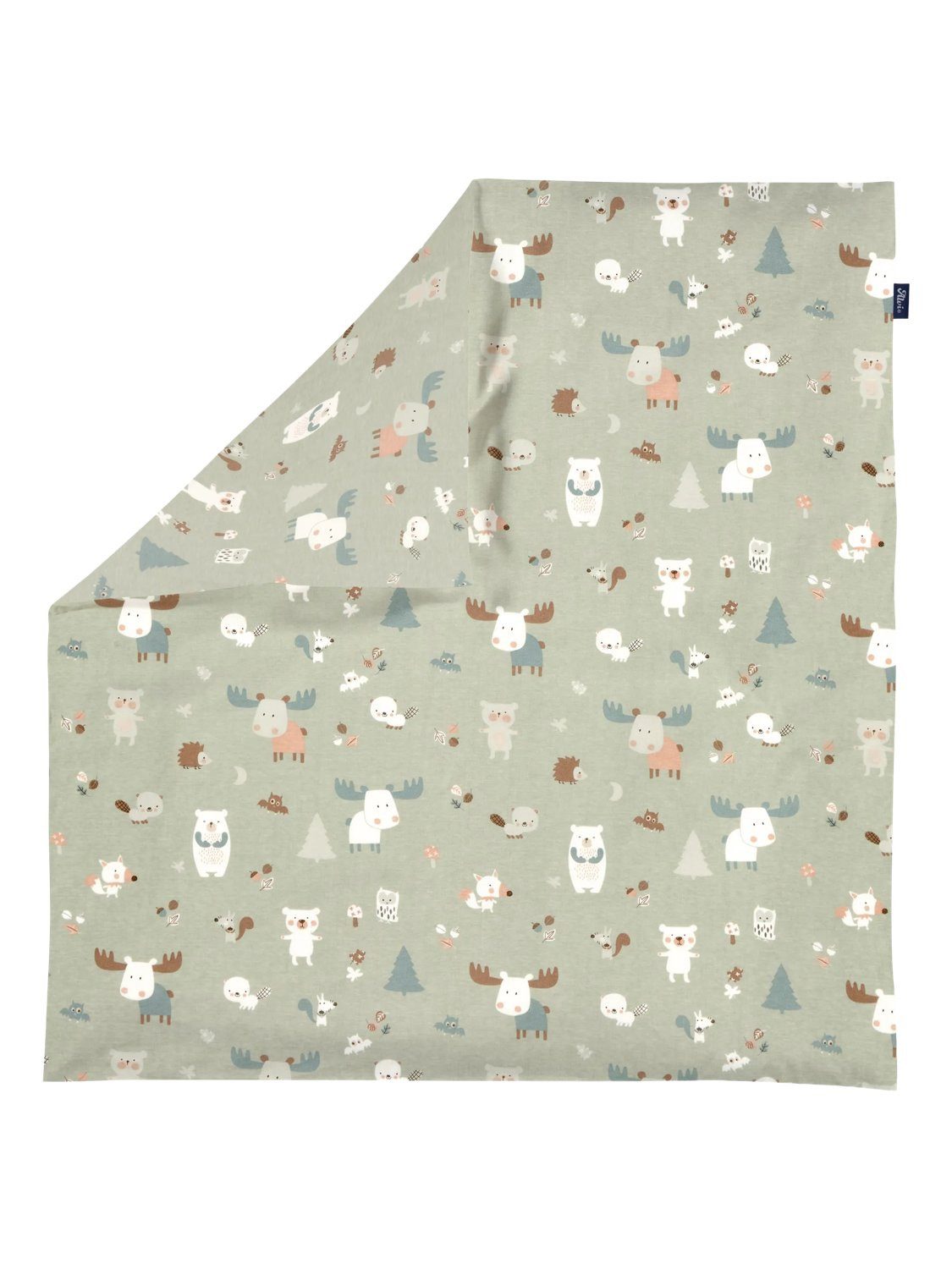 Alvi® Babybettwäsche Bettwäsche Baumwolle, Baumwolle, 2 teilig, atmungsaktiv – Bild 4 von 5