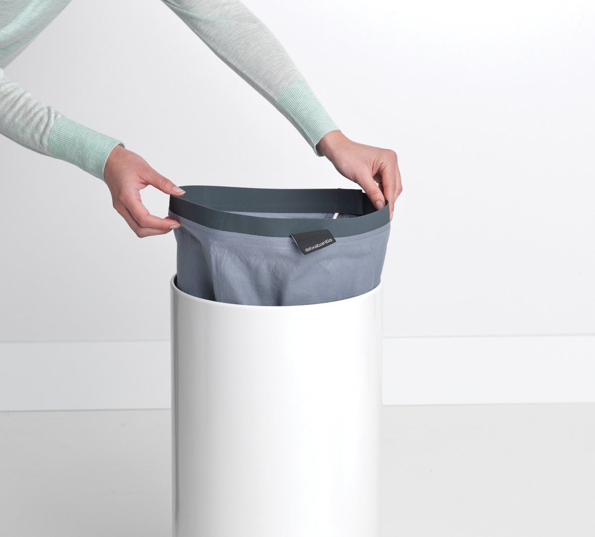 mit Korkdeckel Brabantia Wäschebox 35 T: 63,5cm) 30cm, (B: 30cm, Mülleimer Liter H: