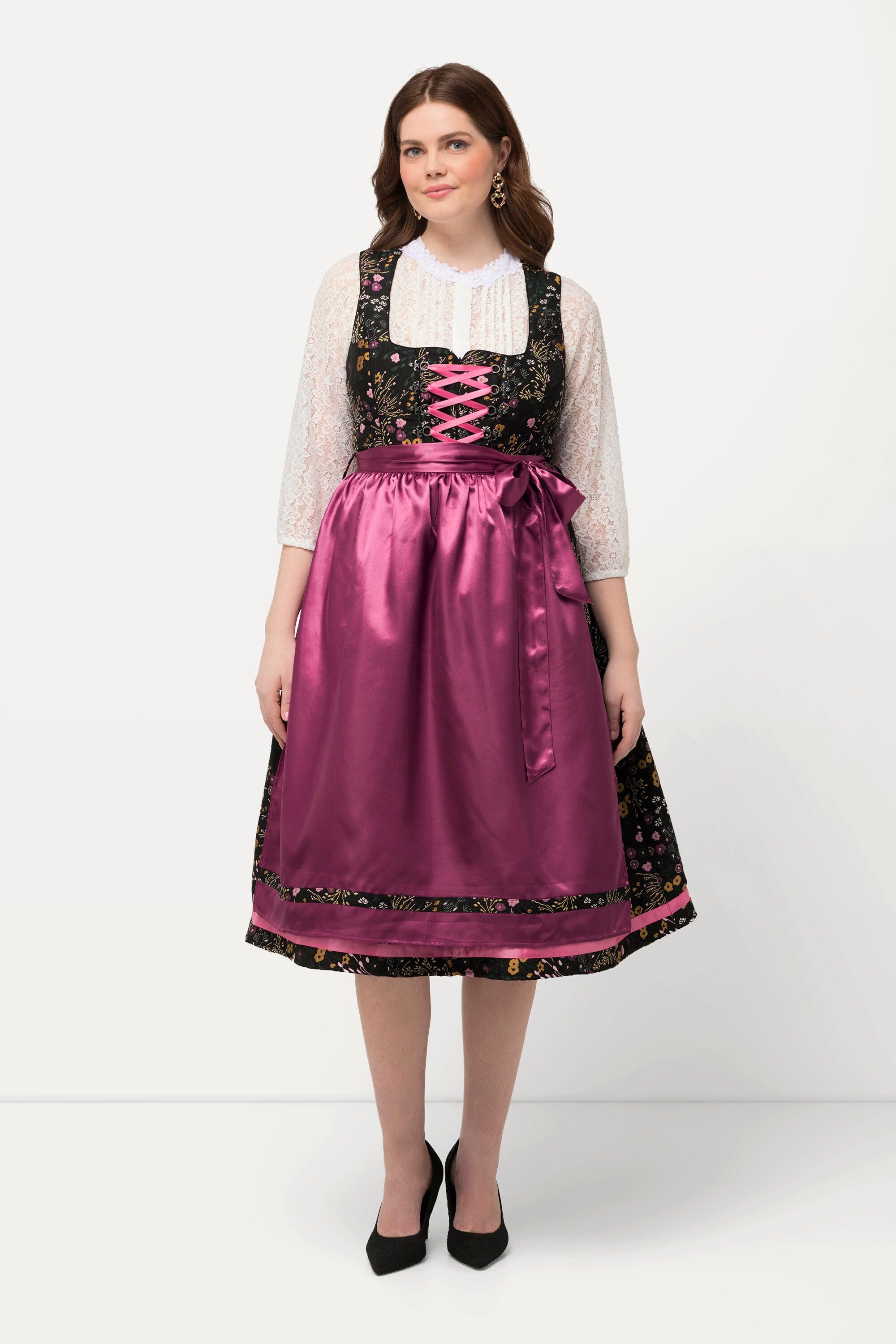 Ulla Popken Dirndl Dirndl Blüten Pailletten günstig online kaufen