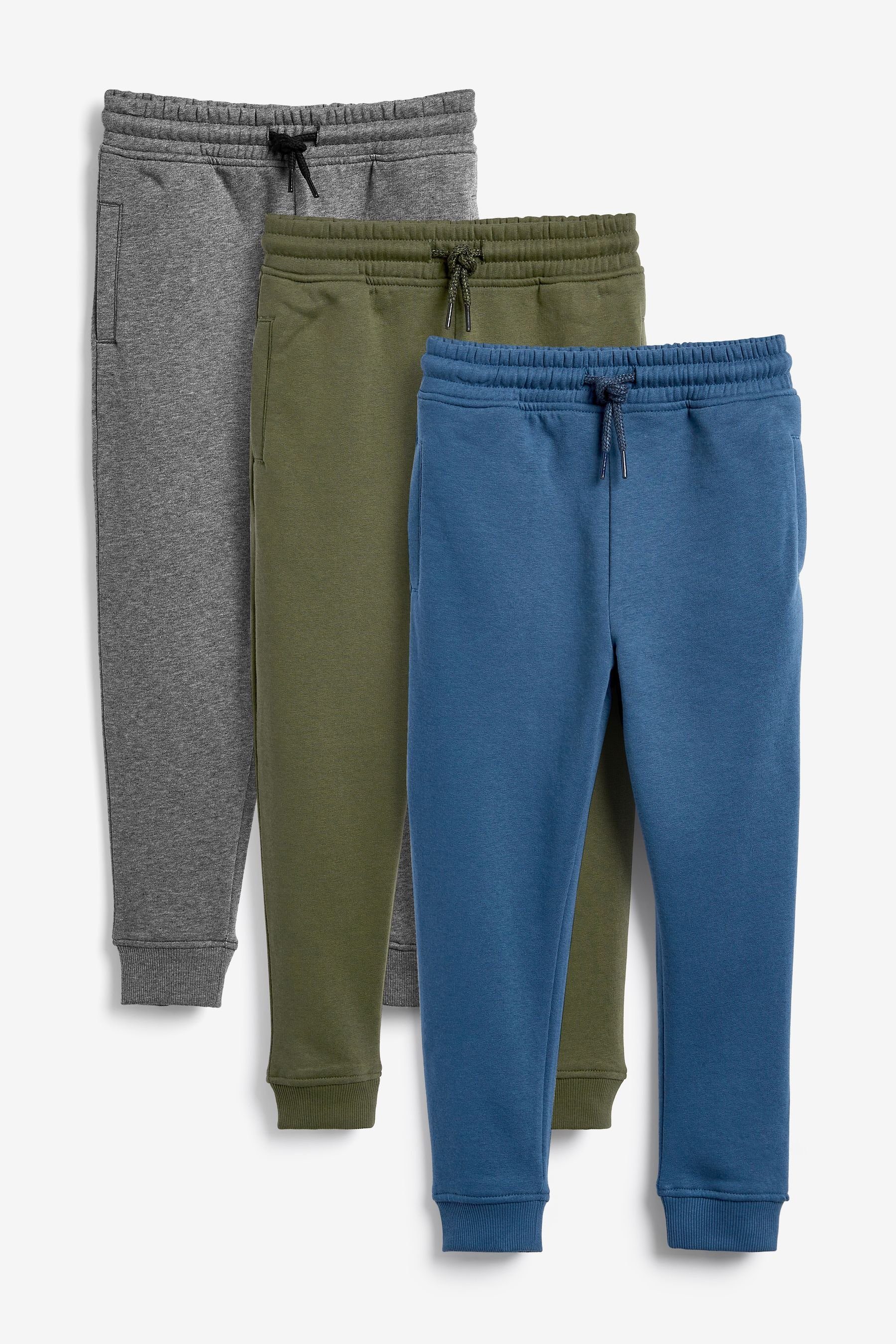 Next Jogginghose Slim-Fit-Jogginghosen (3-16 Jahre), 3er-Pack (3-tlg)