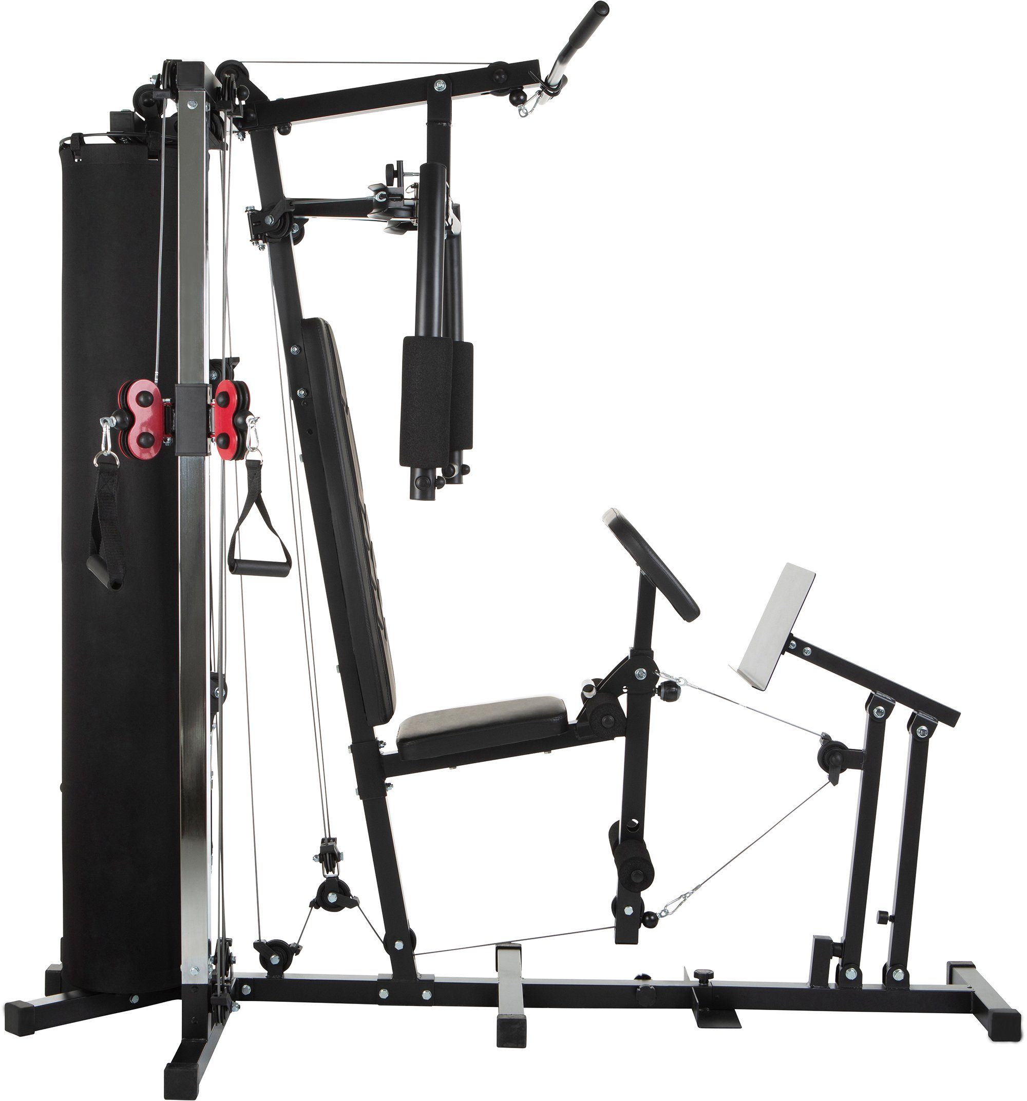 Hammer Kraftstation Kraftstation FERRUM TX3, 12 Gewichtsblöcke (Seilzug, Beinpresse, Butterflystange, Latzug und mehr), max. Benutzergewicht 120 kg, max. Trainingsgewicht 80 kg