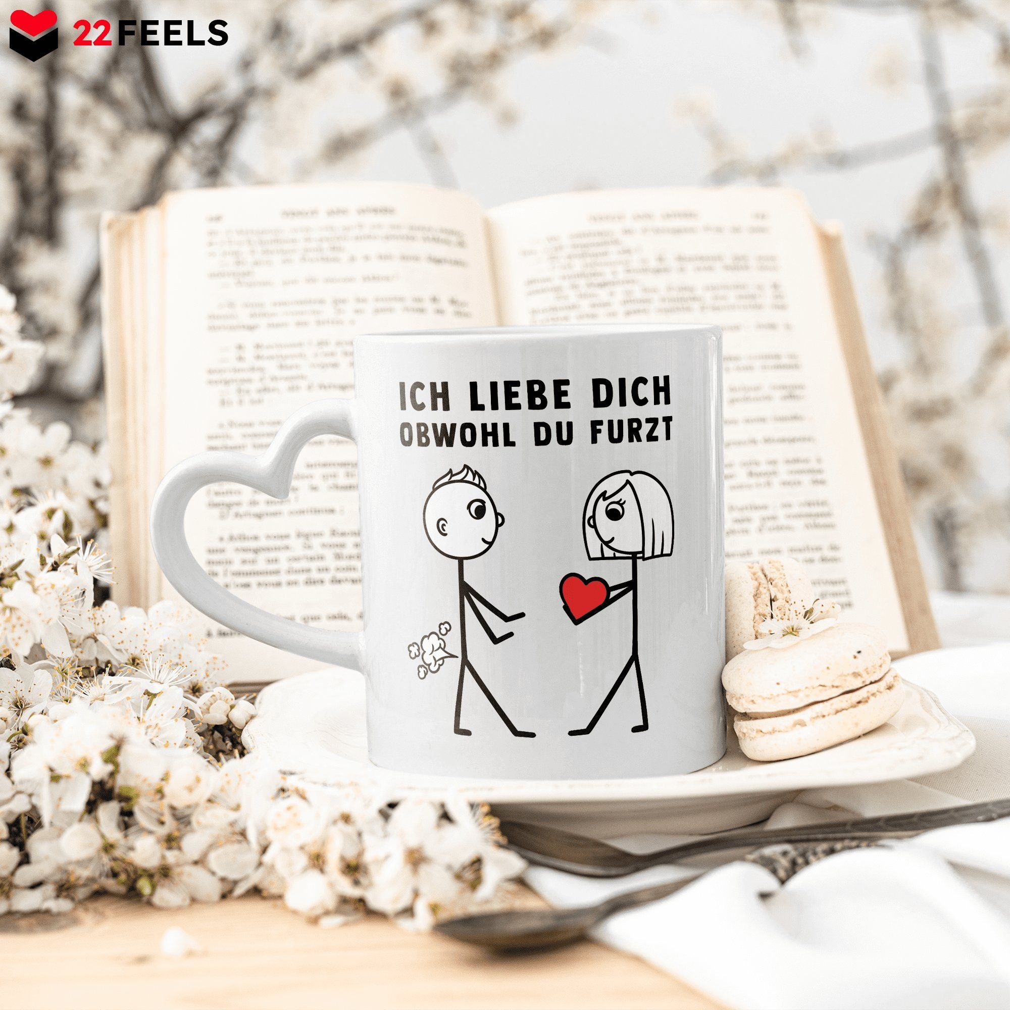 Dich Tasse Jahrestag Eheman, Geschenk Herzhenkel 22Feels - Obwohl Ich Liebe Männer Hochzeitstag