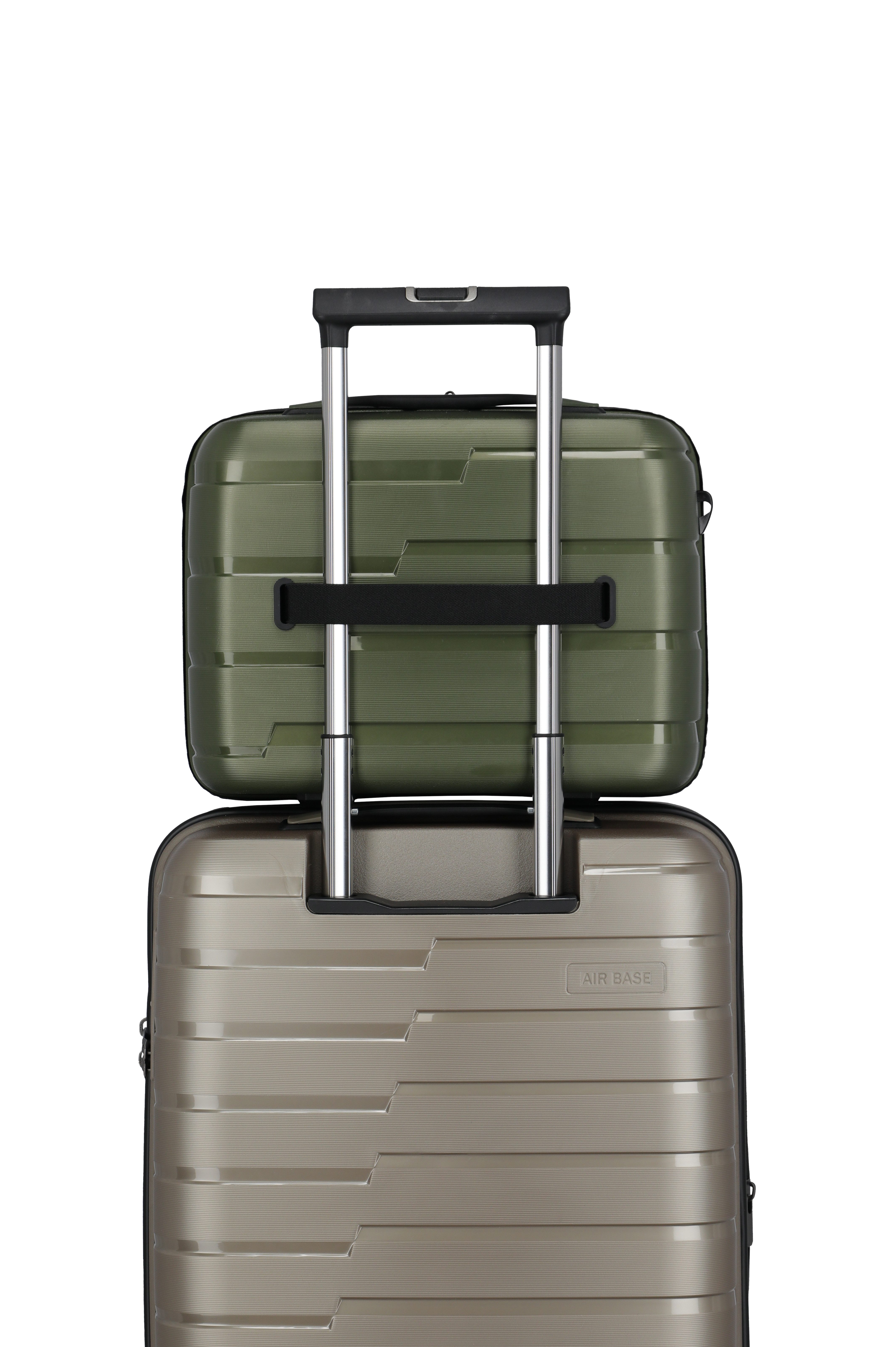travelite Beautycase AIR BASE Kosmetikkoffer Hartschale, mit TSA-Schloss und Aufsteckfunktion – robust und leicht