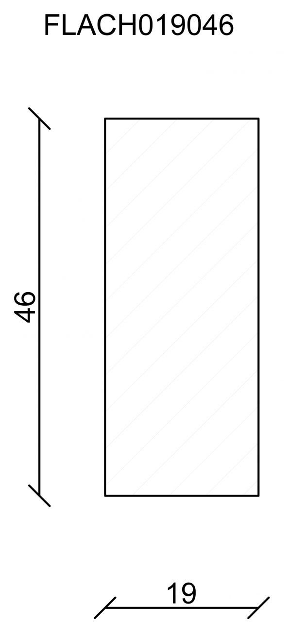 FN Neuhofer Abschlussleiste FN Neuhofer Flachleiste 100 cm 46 x 19 mm, Holz