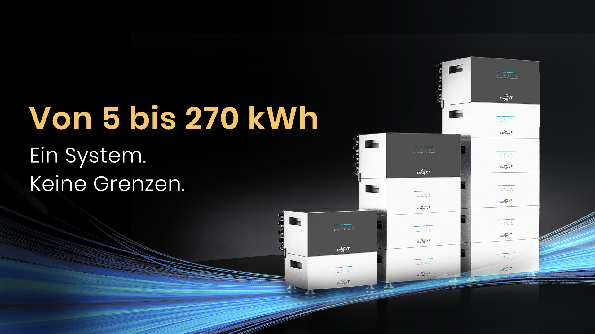 SunEnergy XT Balkonkraftwerk SunEnergyXT 500 5kWh Speicher 2400W Wechselrichter Notstrom 4 MPPT, 2400 W