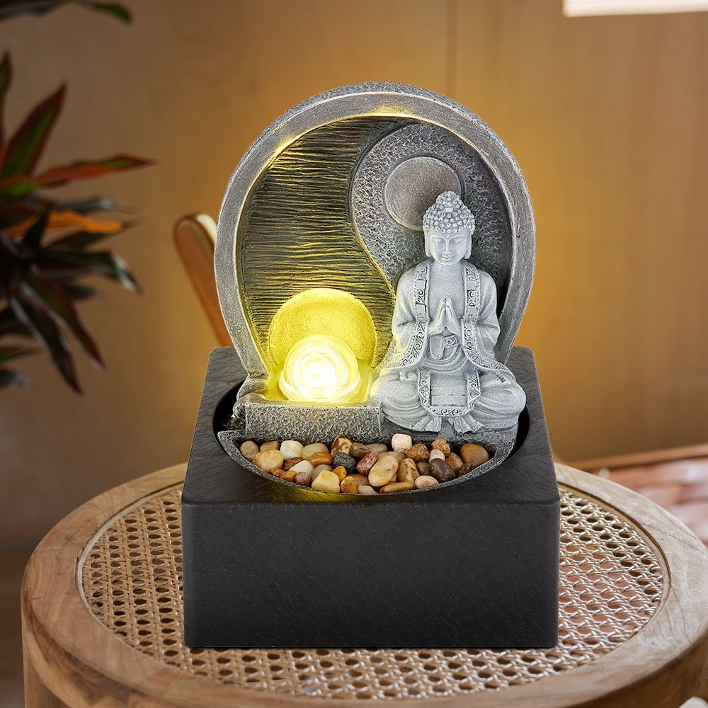 GLOBO LIGHTING Zimmerbrunnen, LED Tischbrunnen Wohnzimmer günstig online kaufen